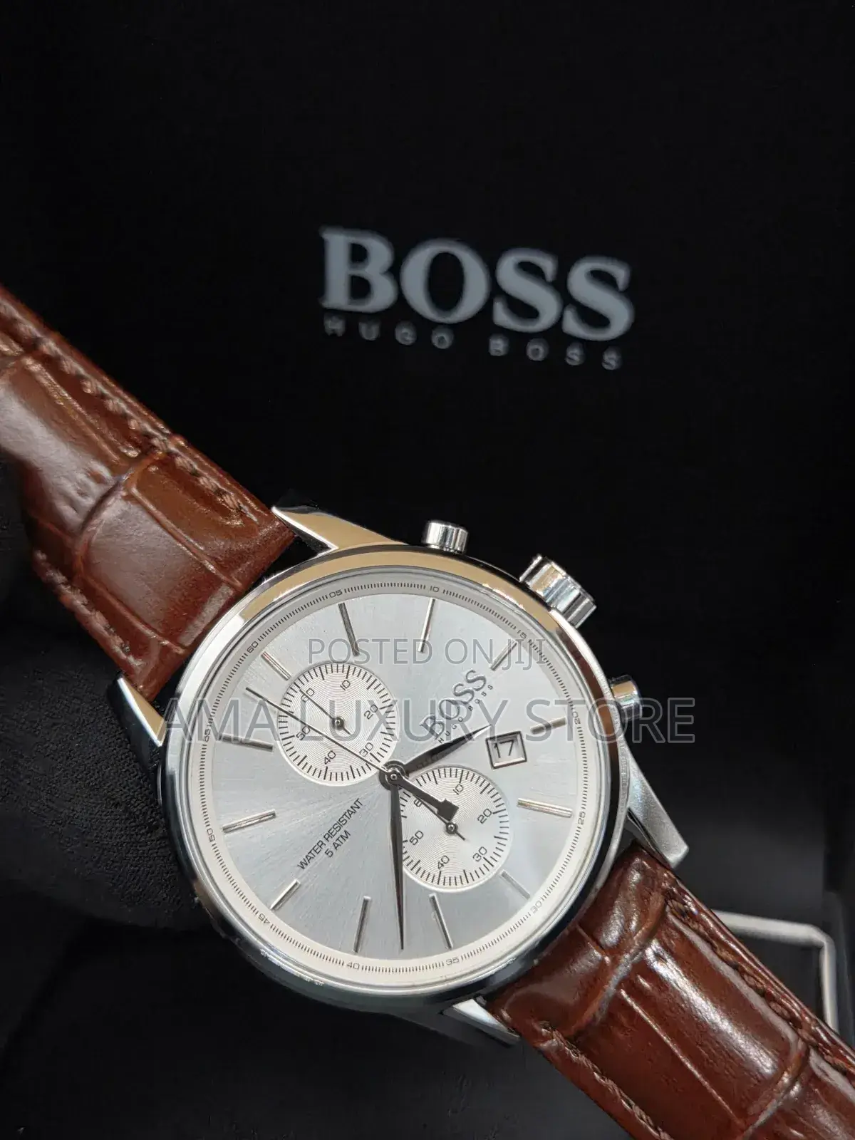 Hugo Boss Genuine Leather Luxury Men's Designer Wristwatches