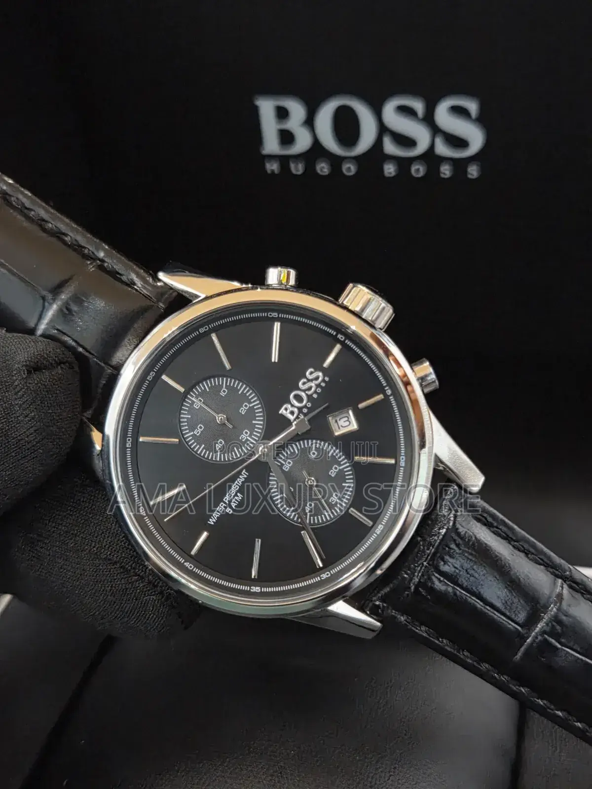 Hugo Boss Genuine Leather Luxury Men's Designer Wristwatches