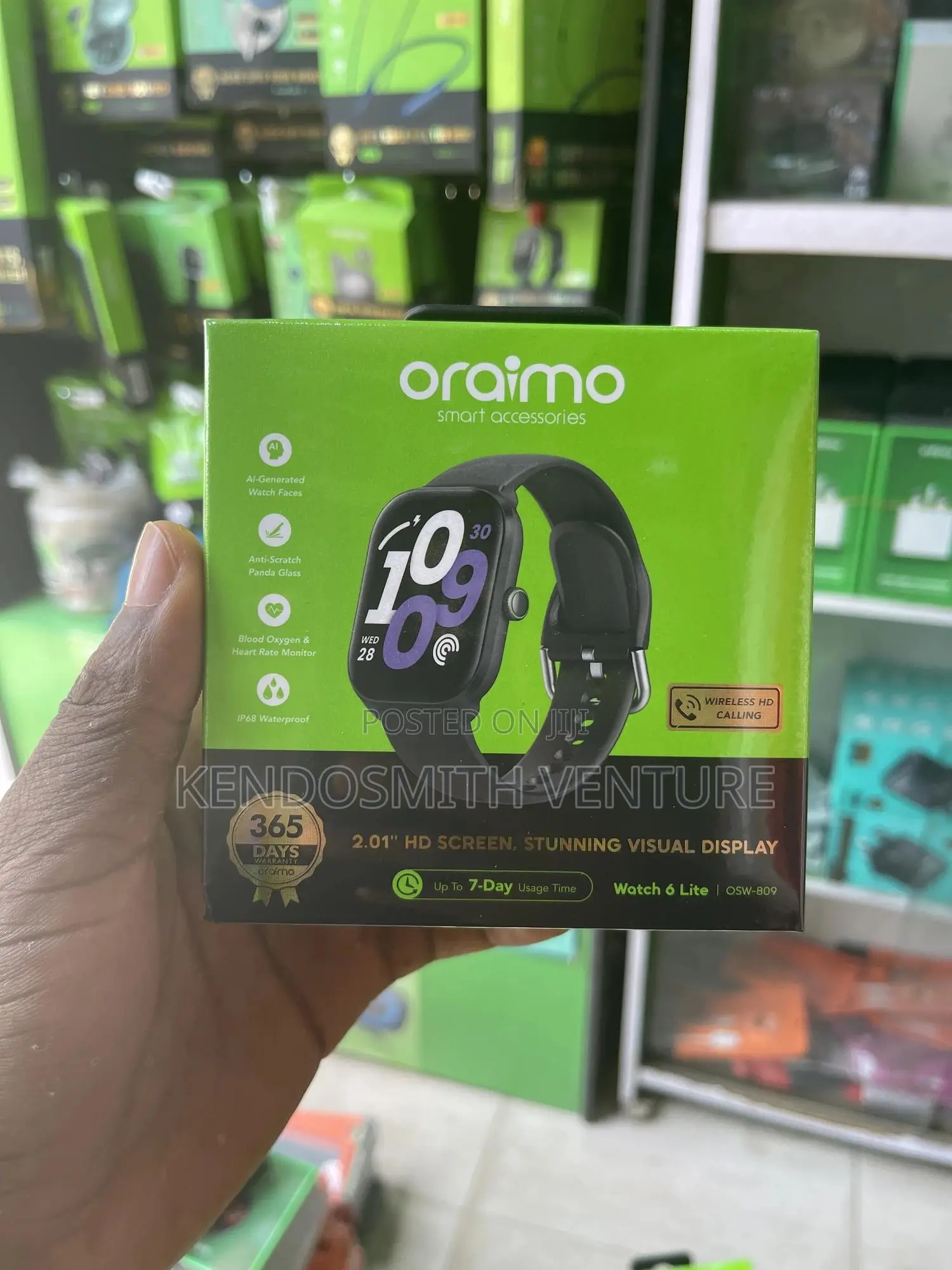 Oraimo Watch 6 Lite Smartwatch (Wireless Calling, 7 Days Battery)