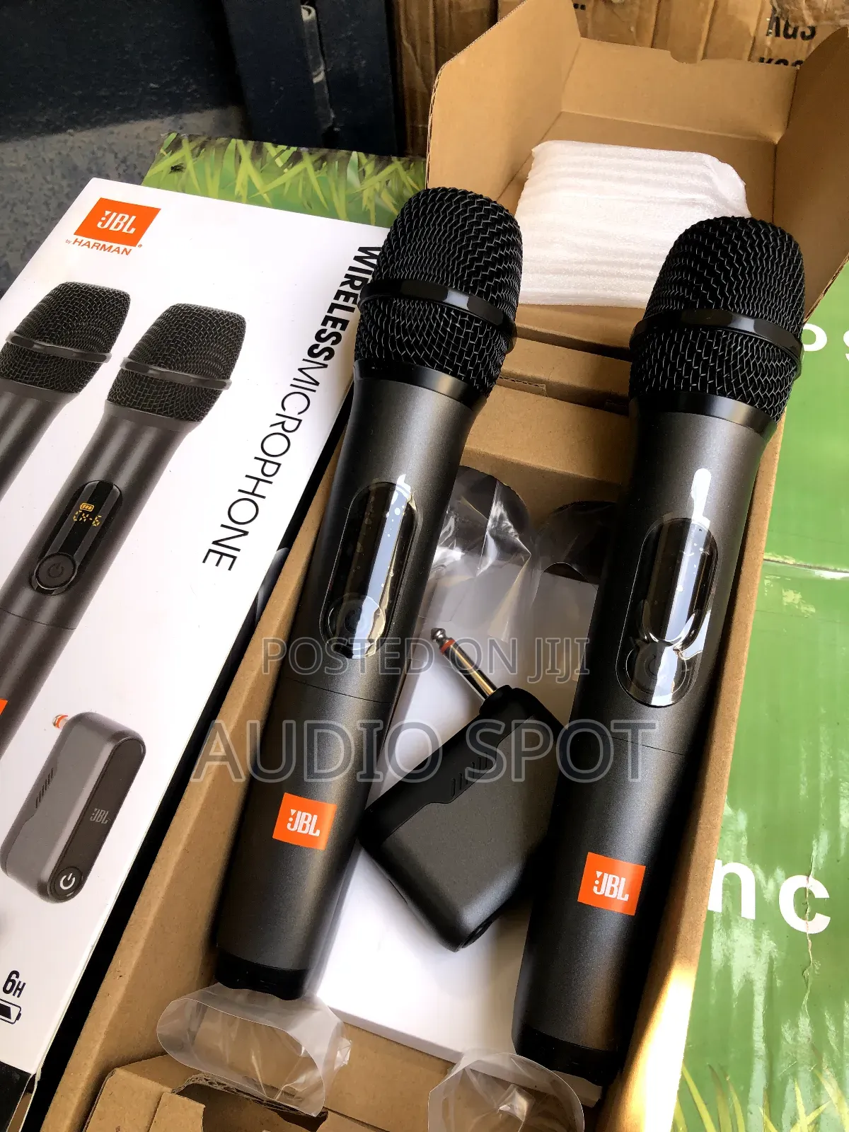 JBL Party Box Mobile Dual Handheld Wireless Microphone