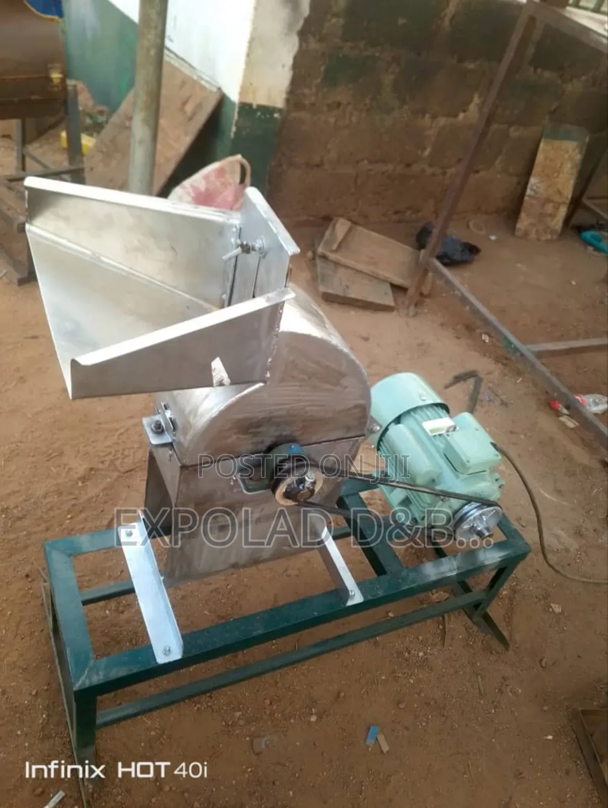 100kg/Hr Stainless Steel Hammer Mill