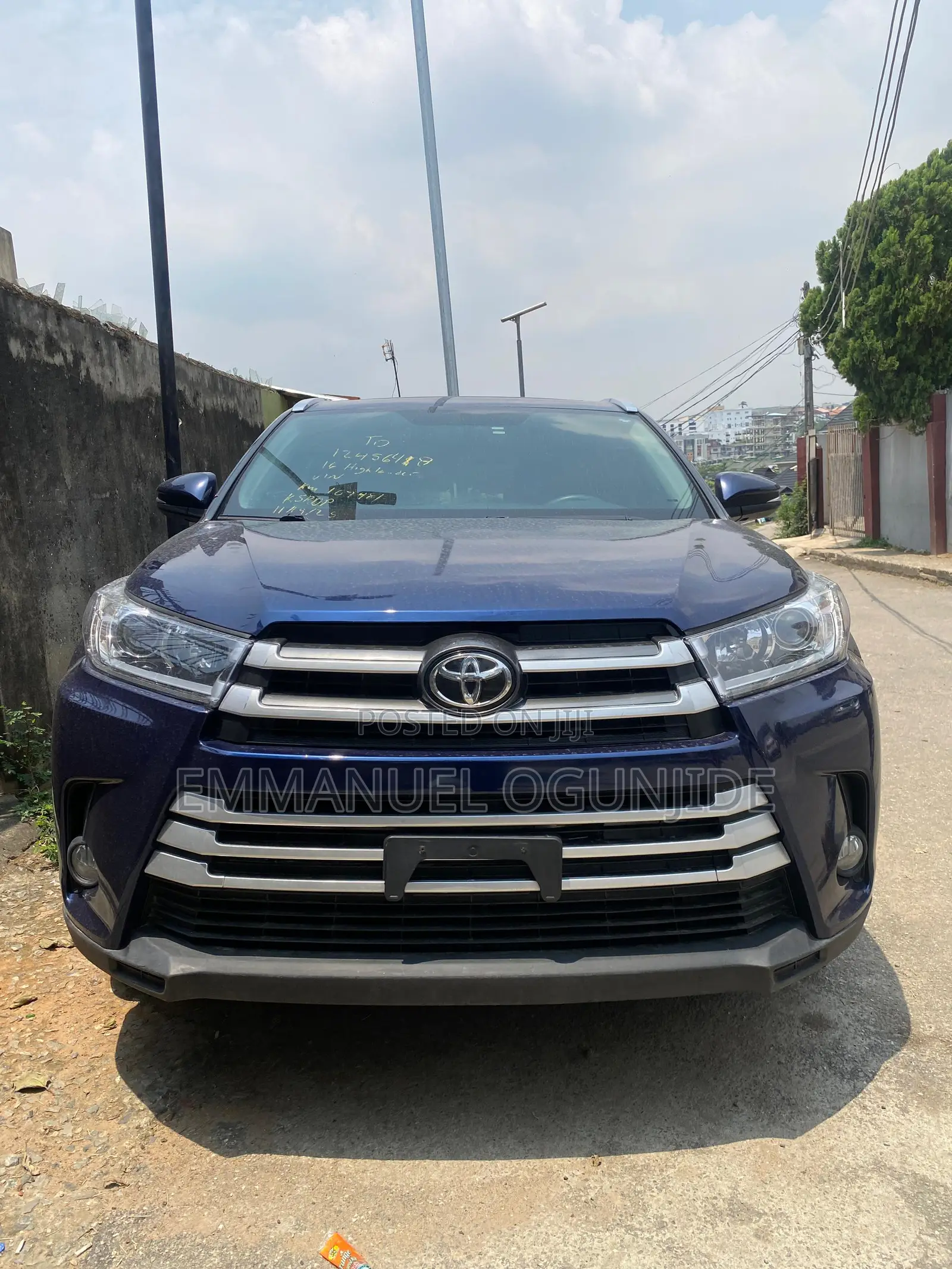 Toyota Highlander Limited V6 4x4 (3.5L 6cyl 6A) 2016 Blue