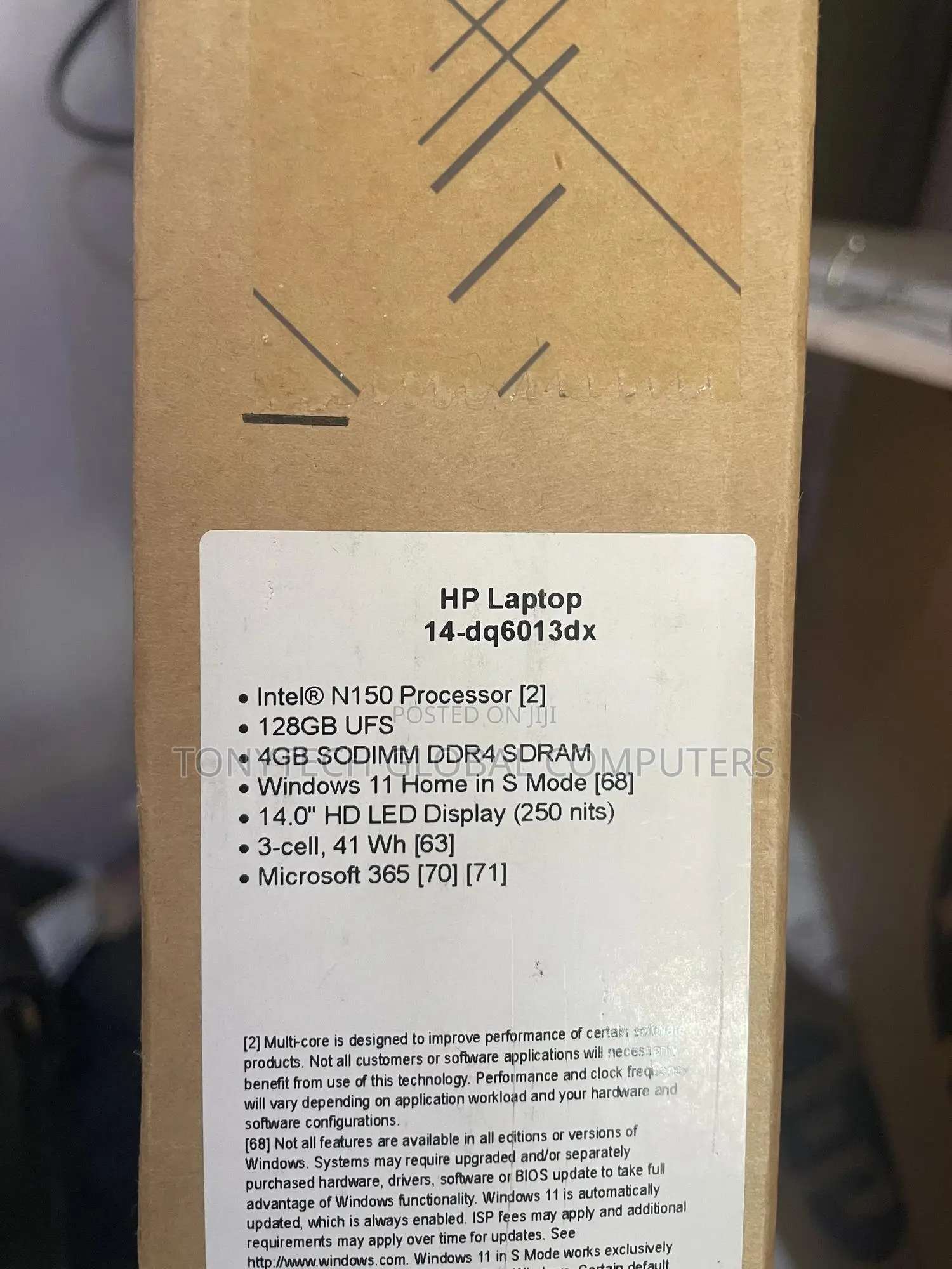 New Laptop HP 14-dq2031tg 4GB Intel Celeron SSD 128GB