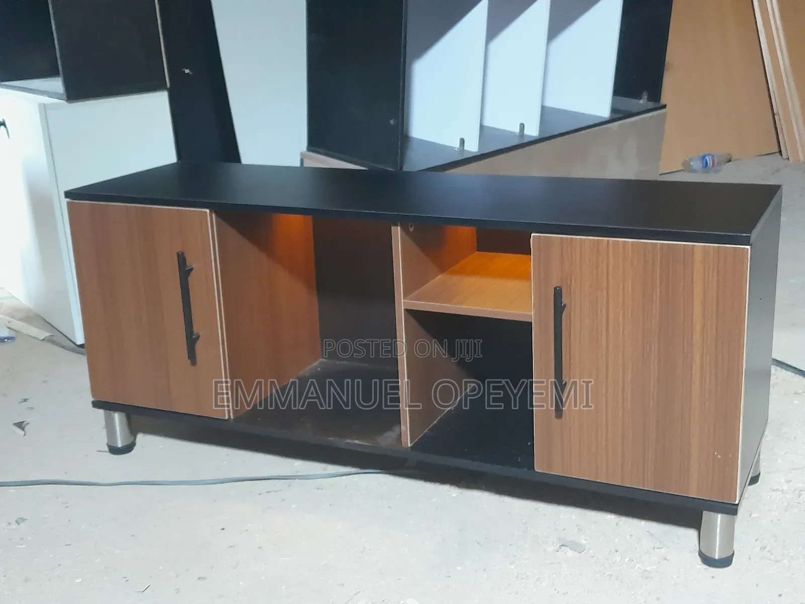 Tv Stand With Led Light Pure HDF Wood Not MDF Wood.