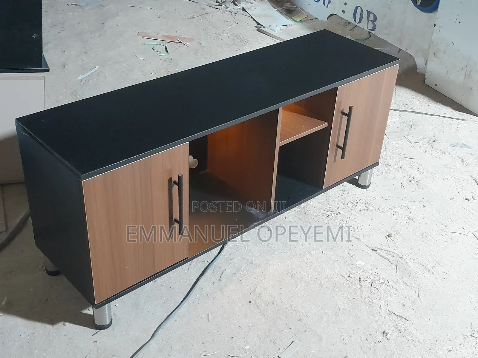 Tv Stand With Led Light Pure HDF Wood Not MDF Wood.