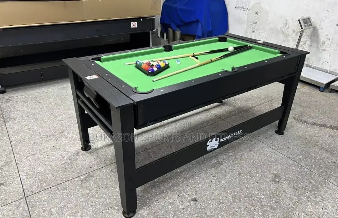 6ft Snooker With Air Hockey, Snooker Table and Table Tennis Board