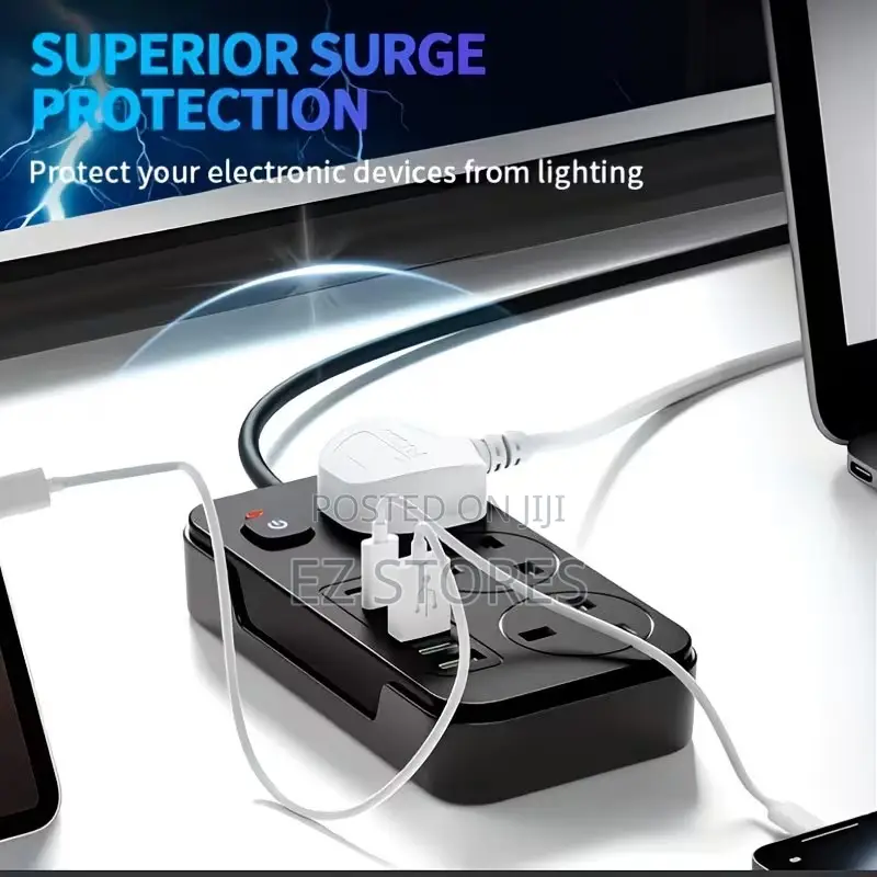 Extension Box 4/6 Sockets Usb Type-C Power Strip