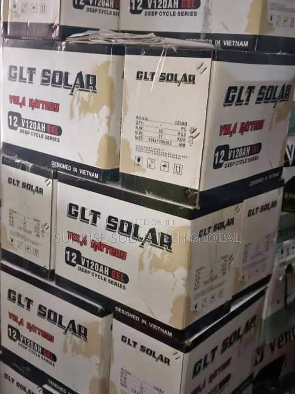 GLT Solar Battery 12v 120ah