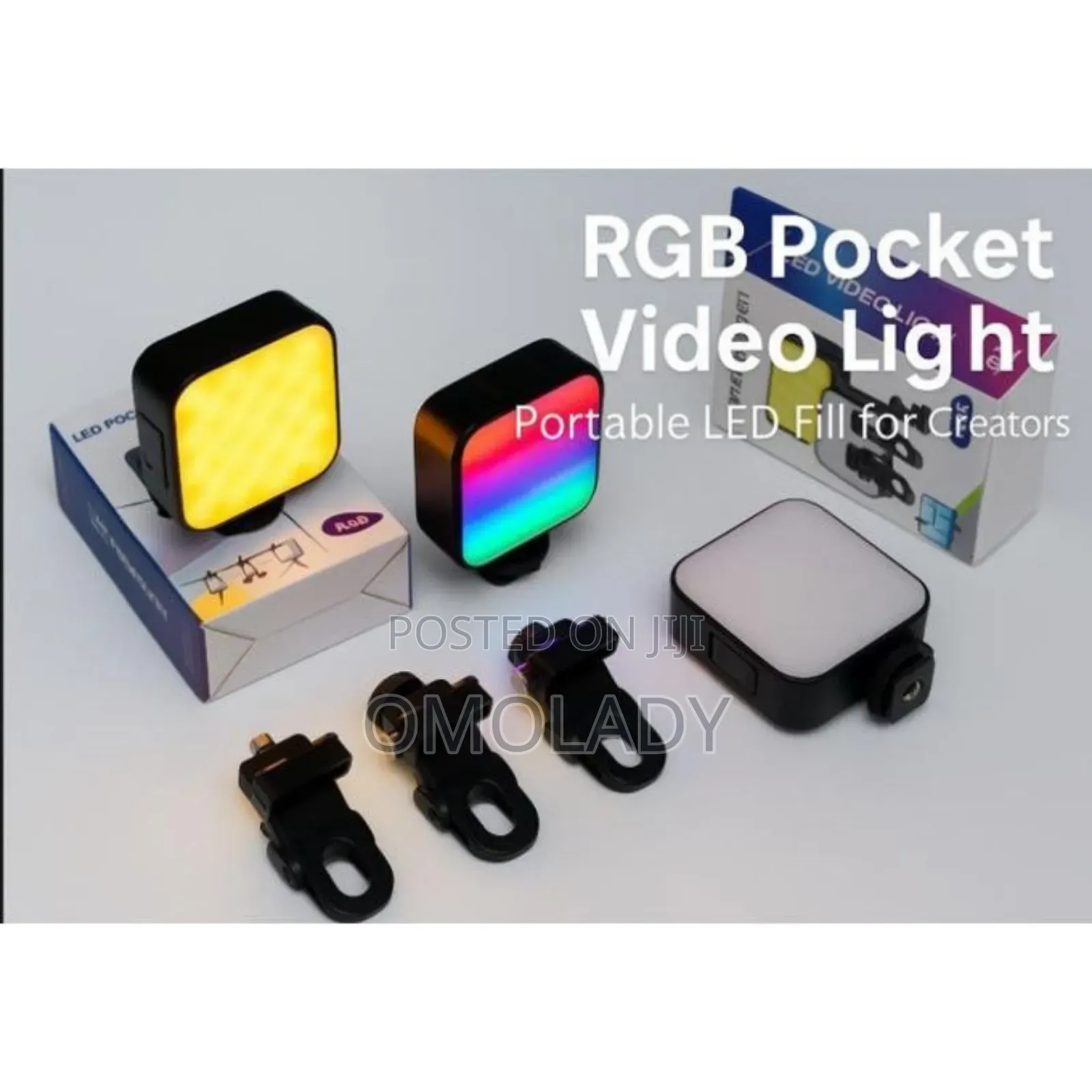 Rechargable Pocket RGB Led Video Light