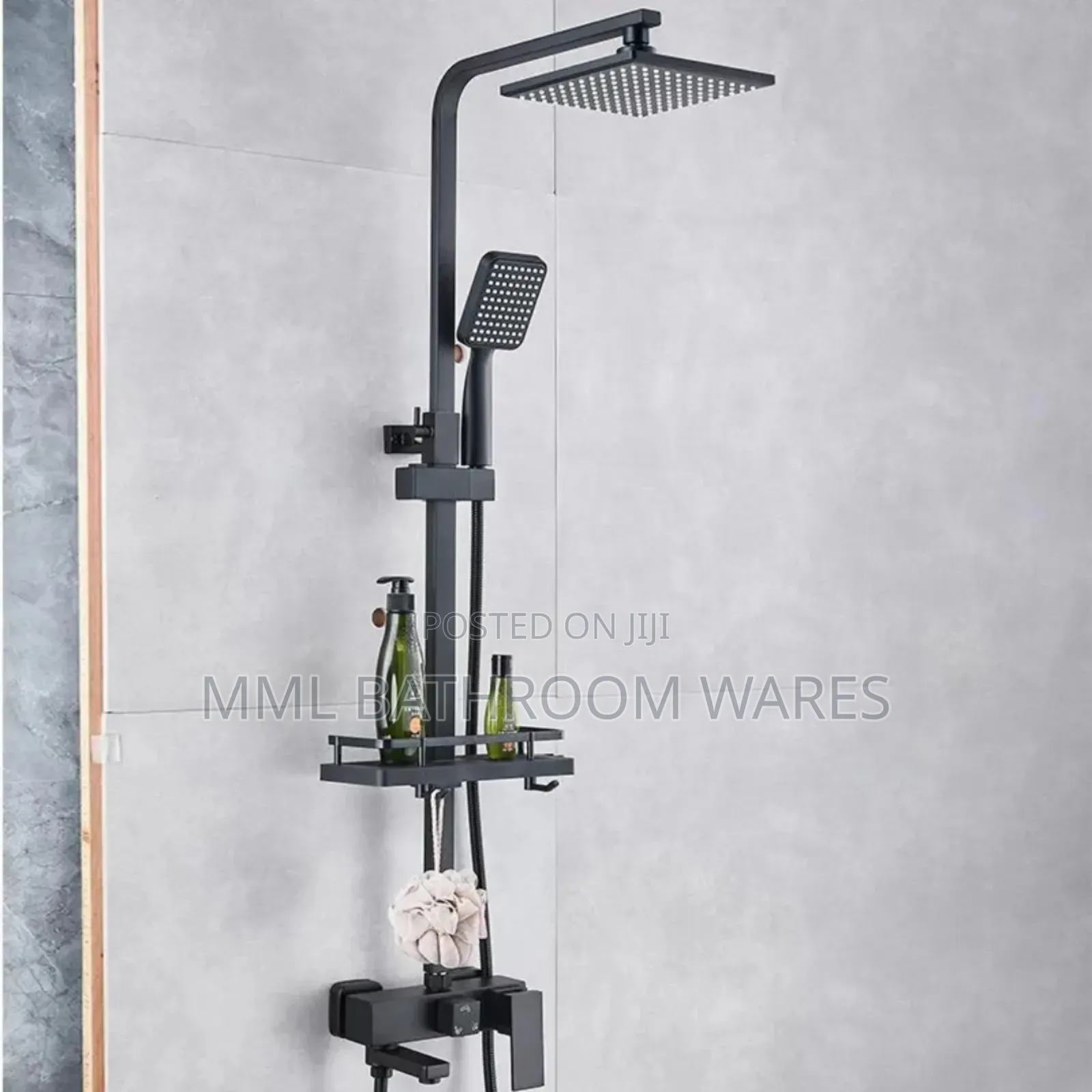 Complete Matte Black Shower Sets