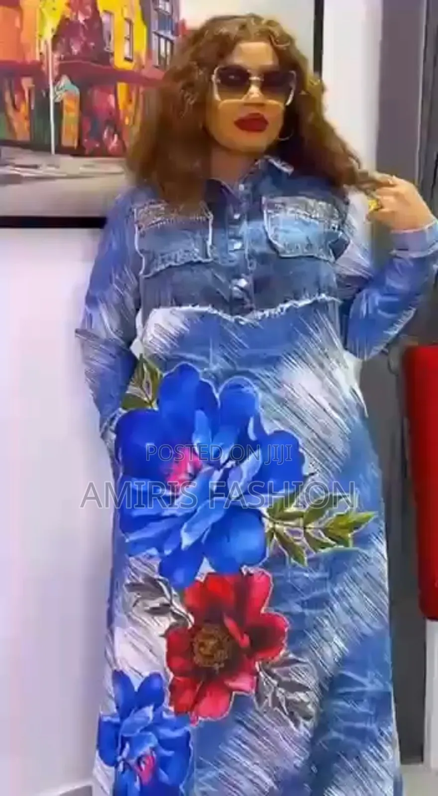 Beautiful Floral Turkey Long Gown