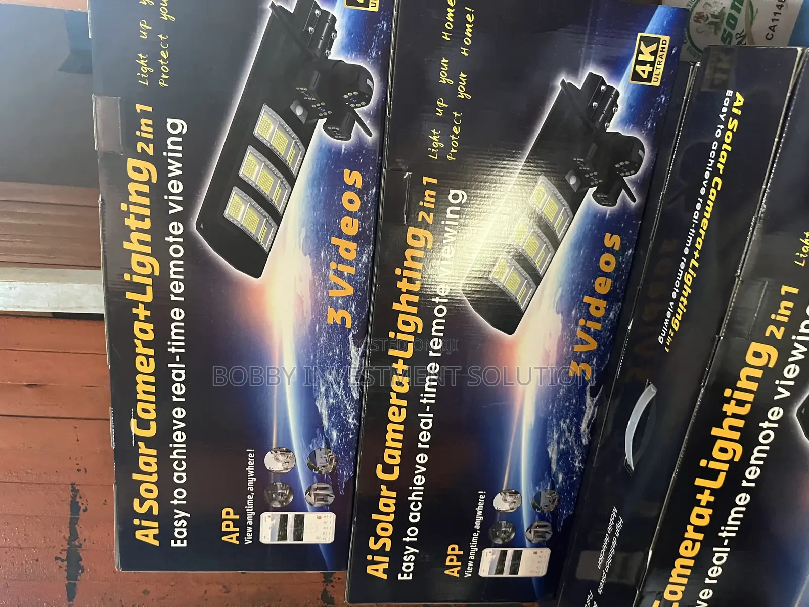 Solar Street Light 2-in-1 and Security Camera System,