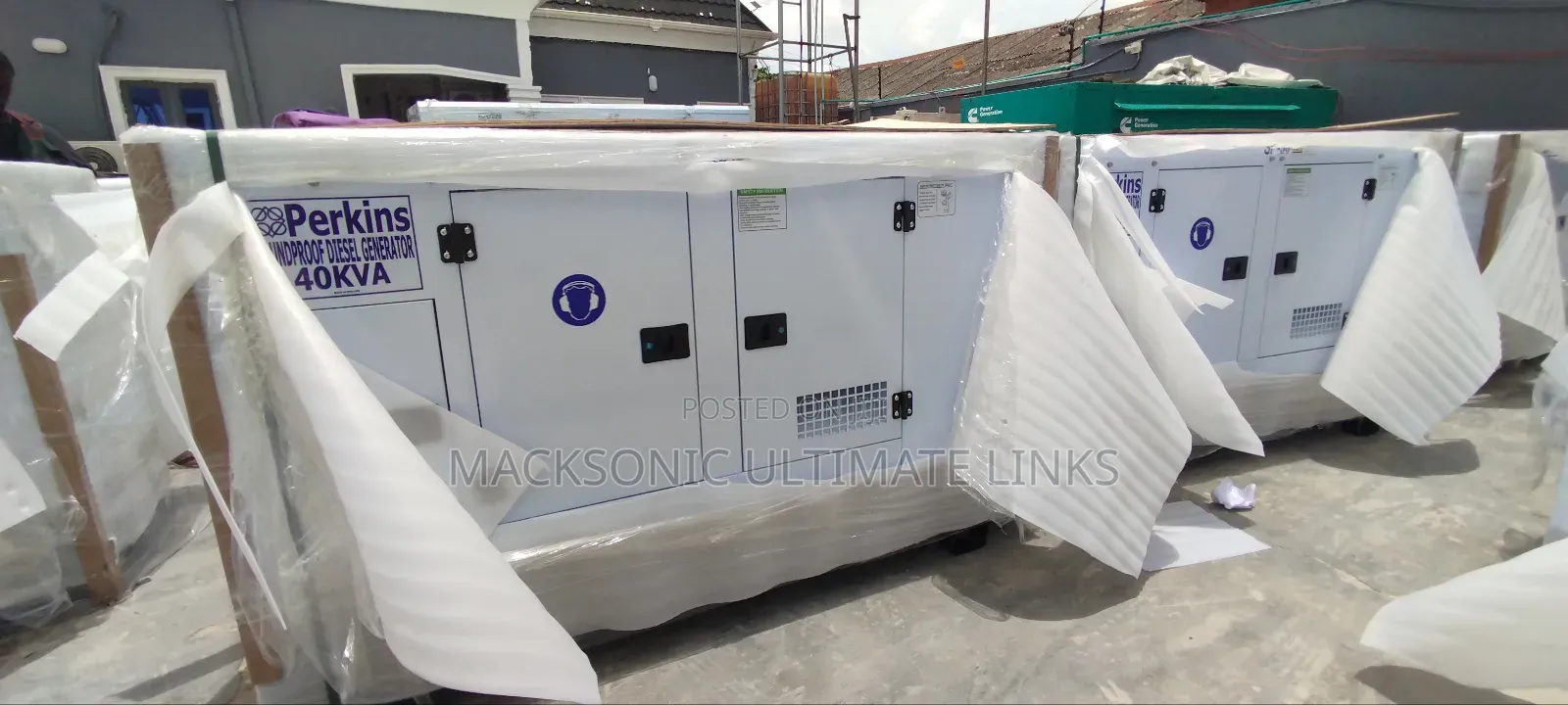 ~Sp40kva Perkins Soundproof Generator With Warranty