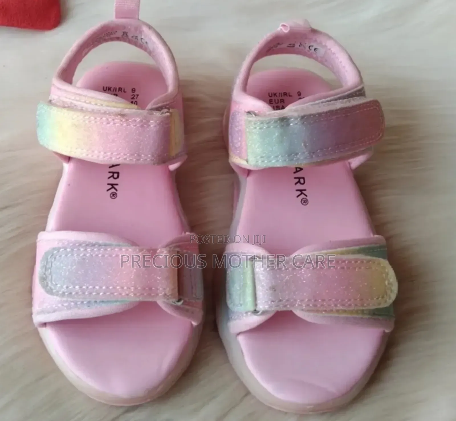 Girls Children Quality Light Up Pink Sander