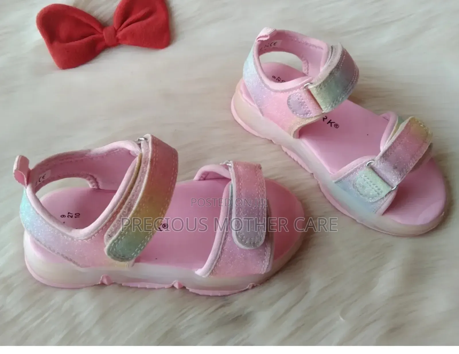 Girls Children Quality Light Up Pink Sander