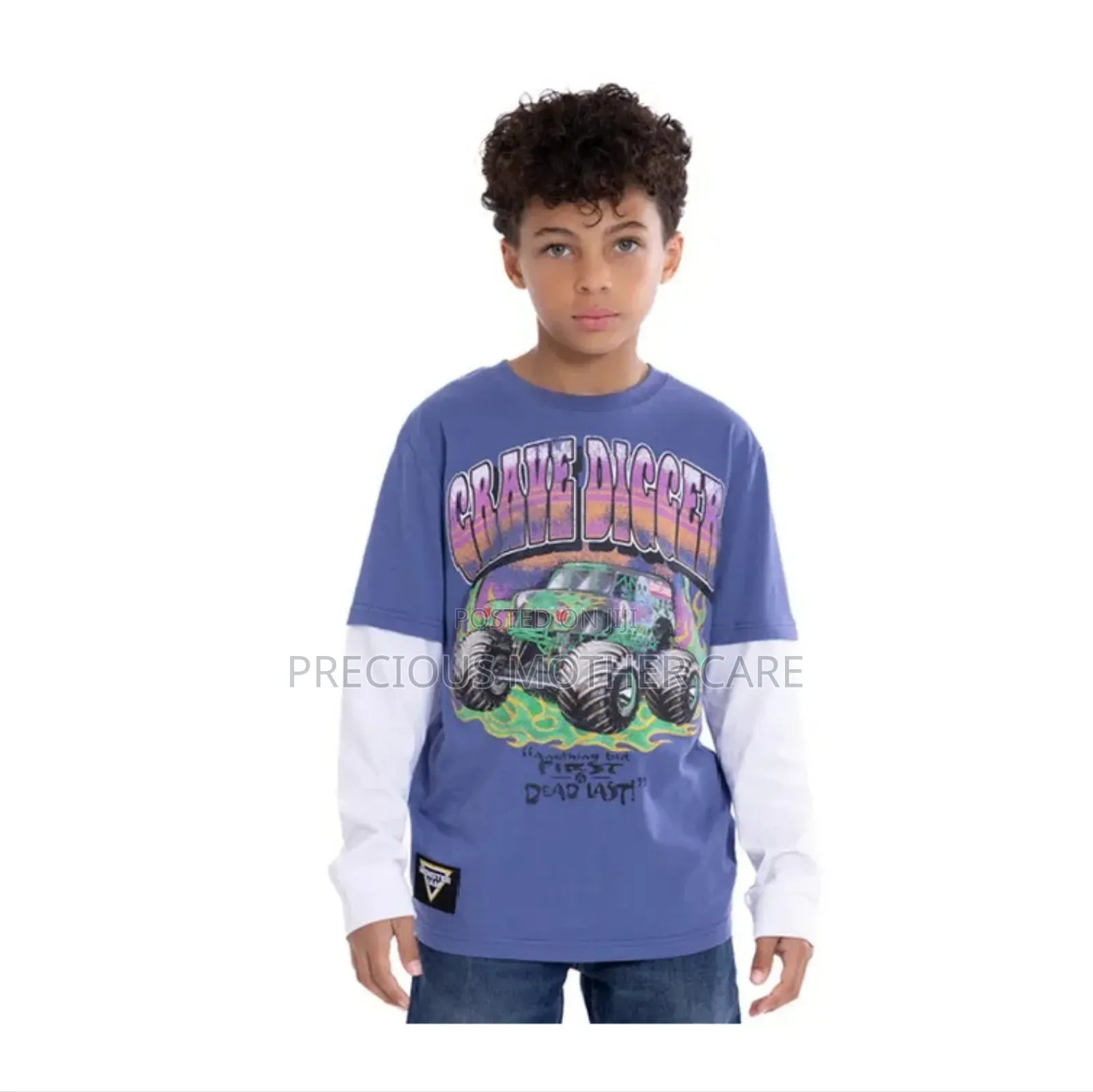 Boy Characters Design Long Sleeve Top