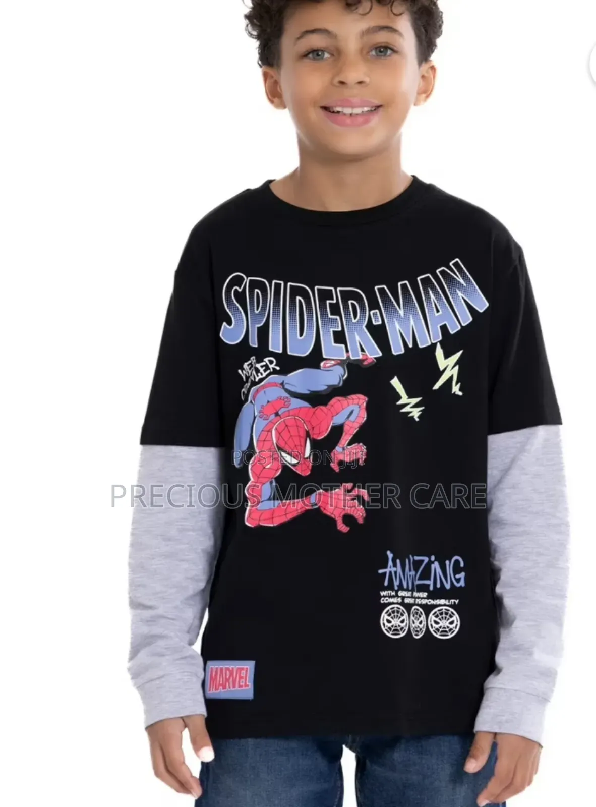 Boy Characters Design Long Sleeve Top