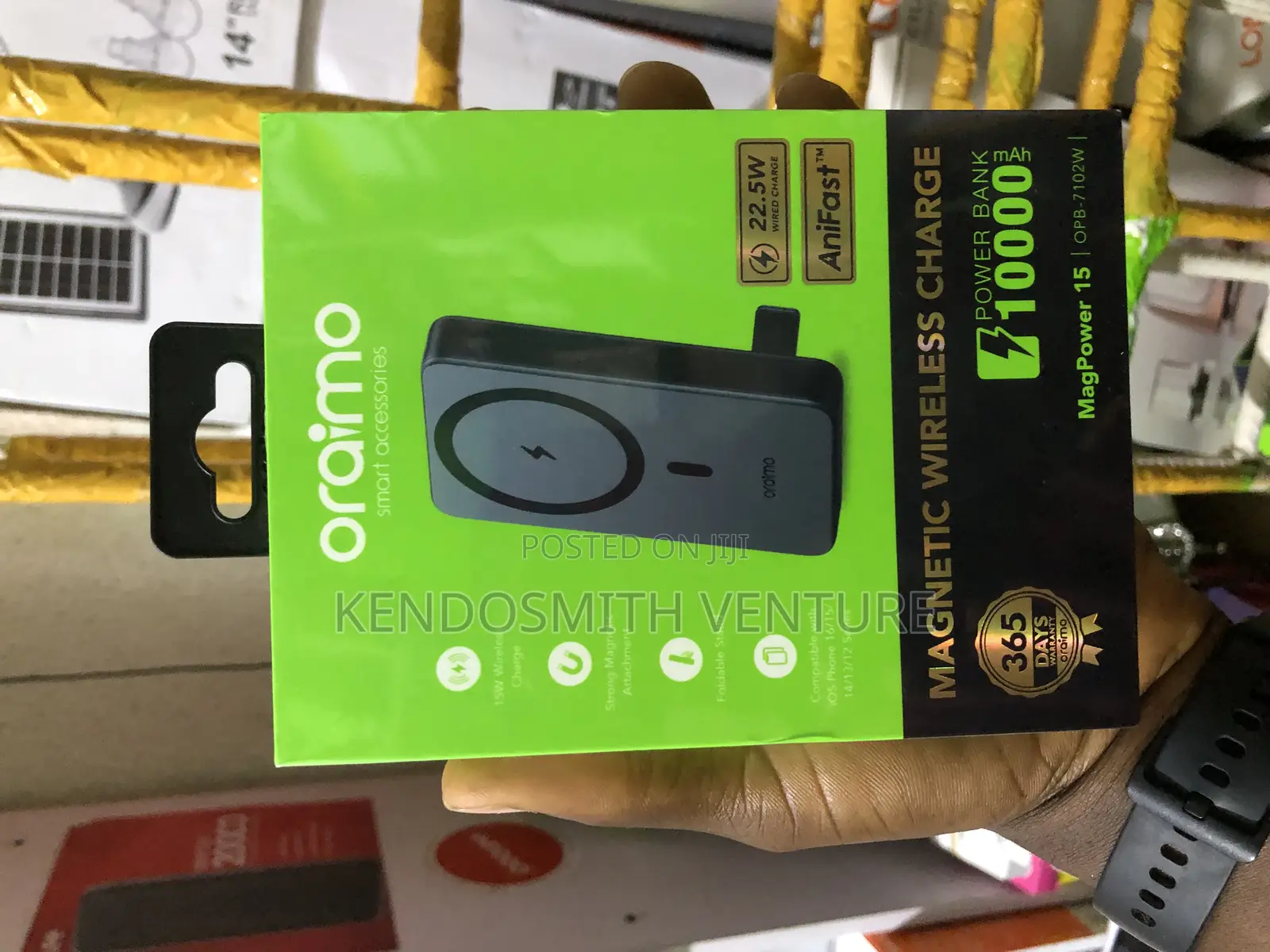 Oraimo P7102w 10000mah Wireless Magnetic Power Bank (Magpower 15)