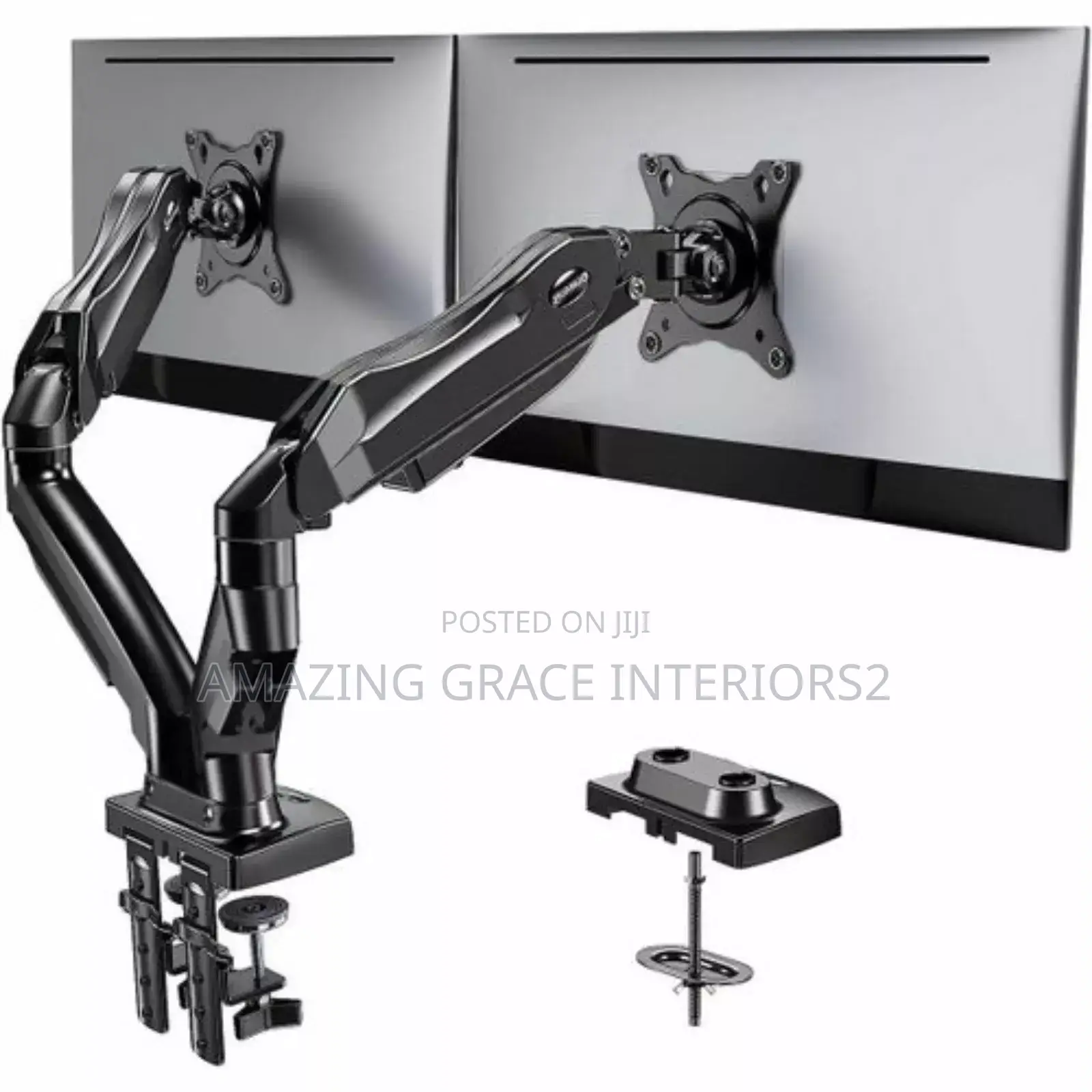 Huanuo Dual Monitor Stand 13 to 32 Inch Swivel Vesa Bracket