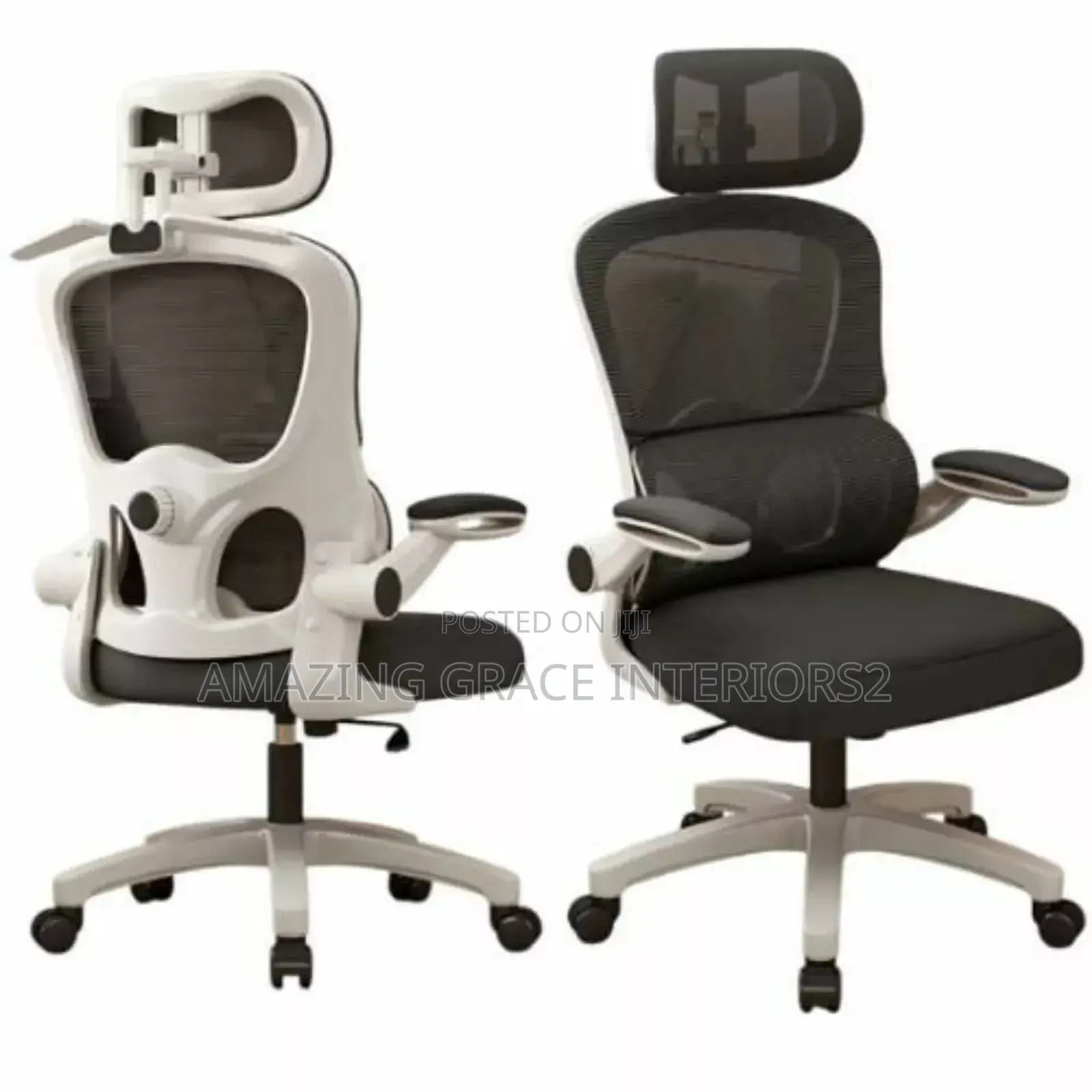Ergonomic Home Office Chair With Flip Armrest Lumber Support