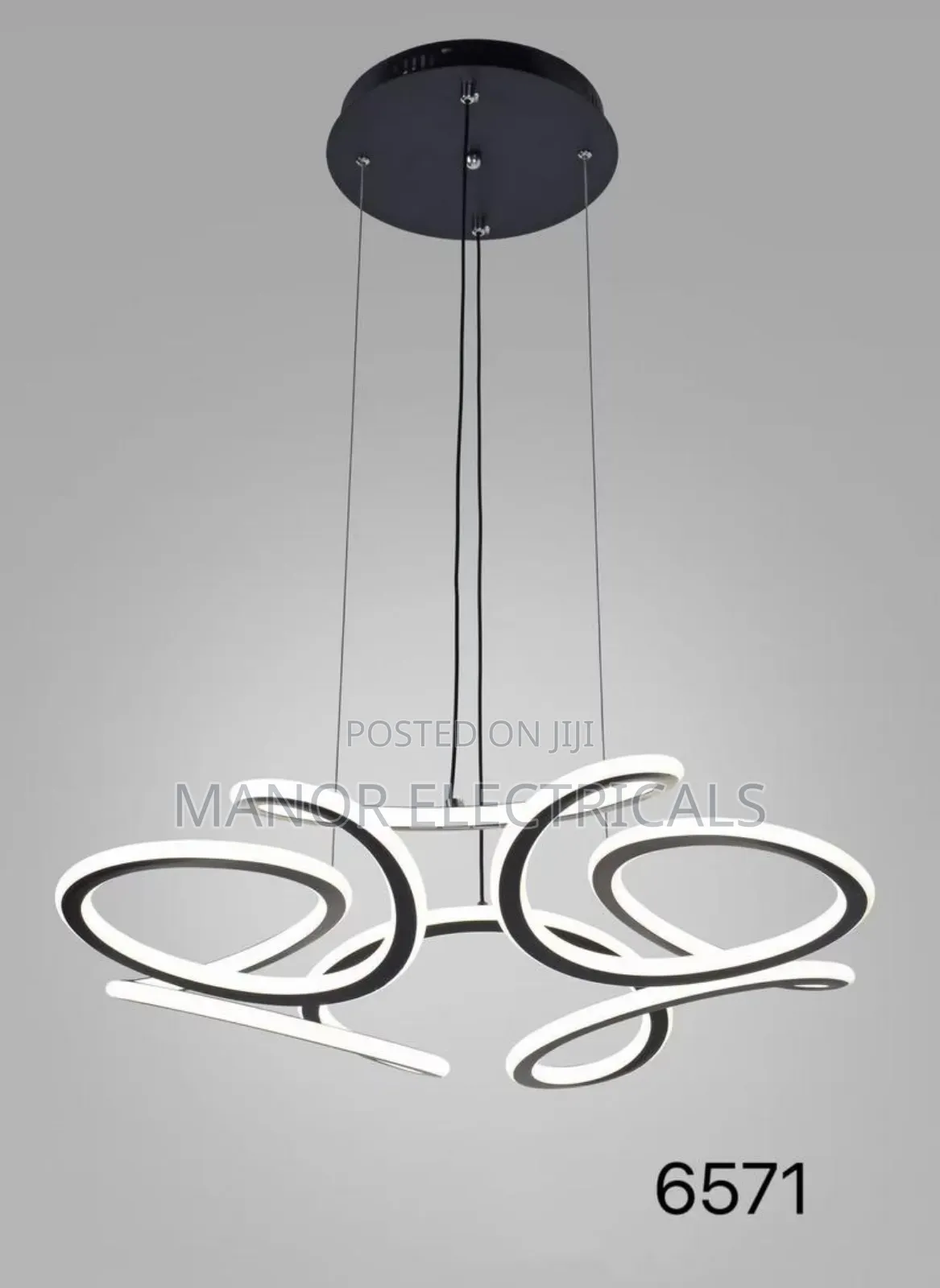 Stylish 3-Color Dropping Chandelier – Modern Led Ceiling Light