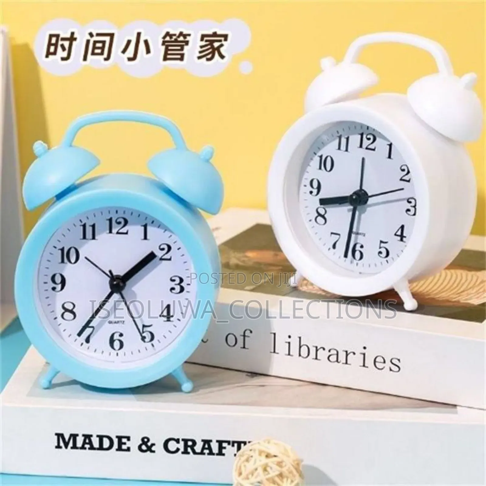 Compact Classic Alarm Clock – Loud Ring, Easy Read Dial, Home Decor