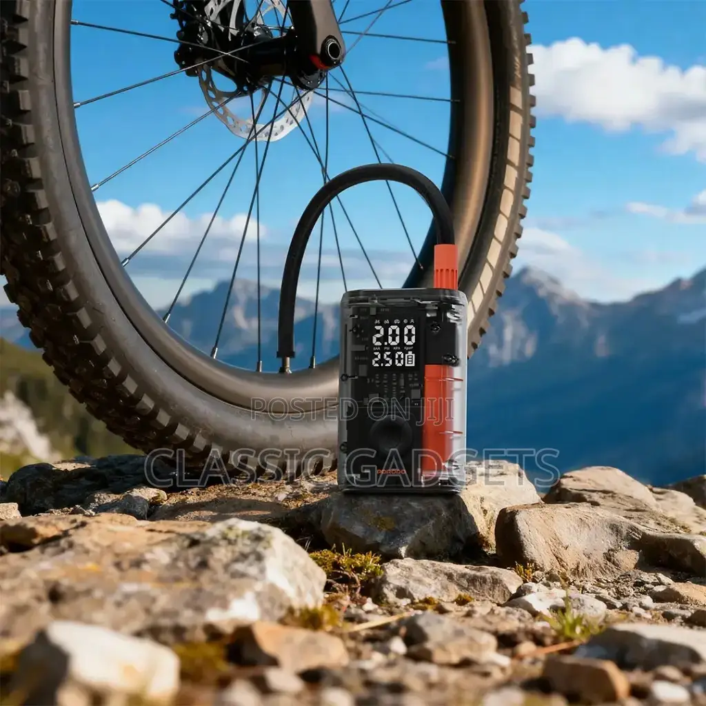 Porodo Vyrox Car Tire Inflator With Real-Time Pressure Display