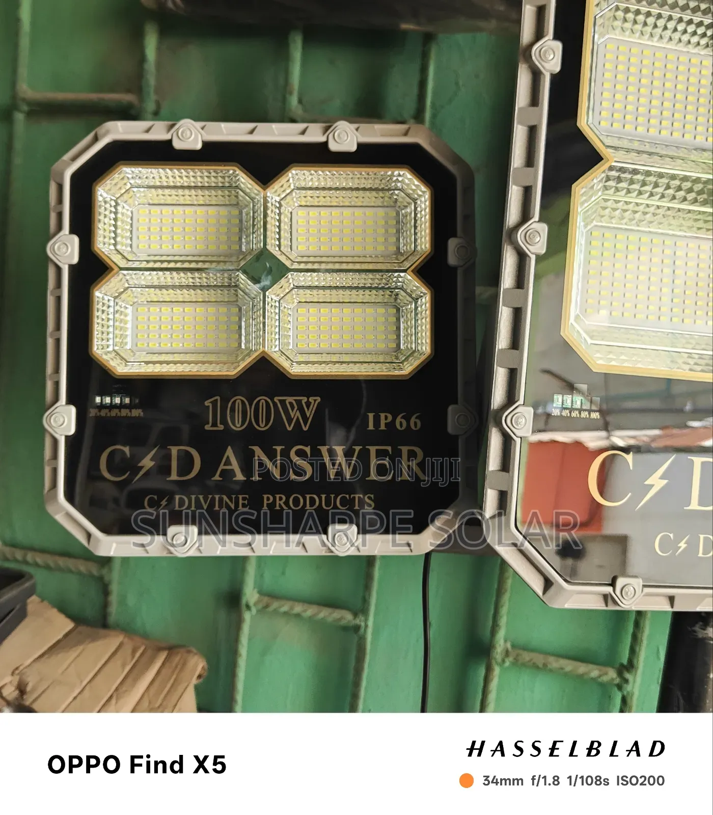100w Solar Floodloght Cdivine Original