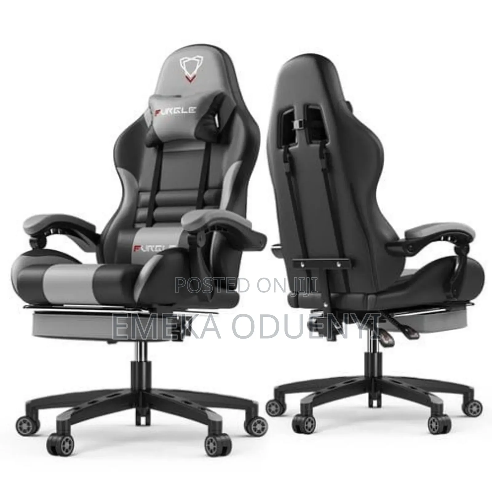 Furgle Pro Series Gaming Chair With Footrest and Headrest