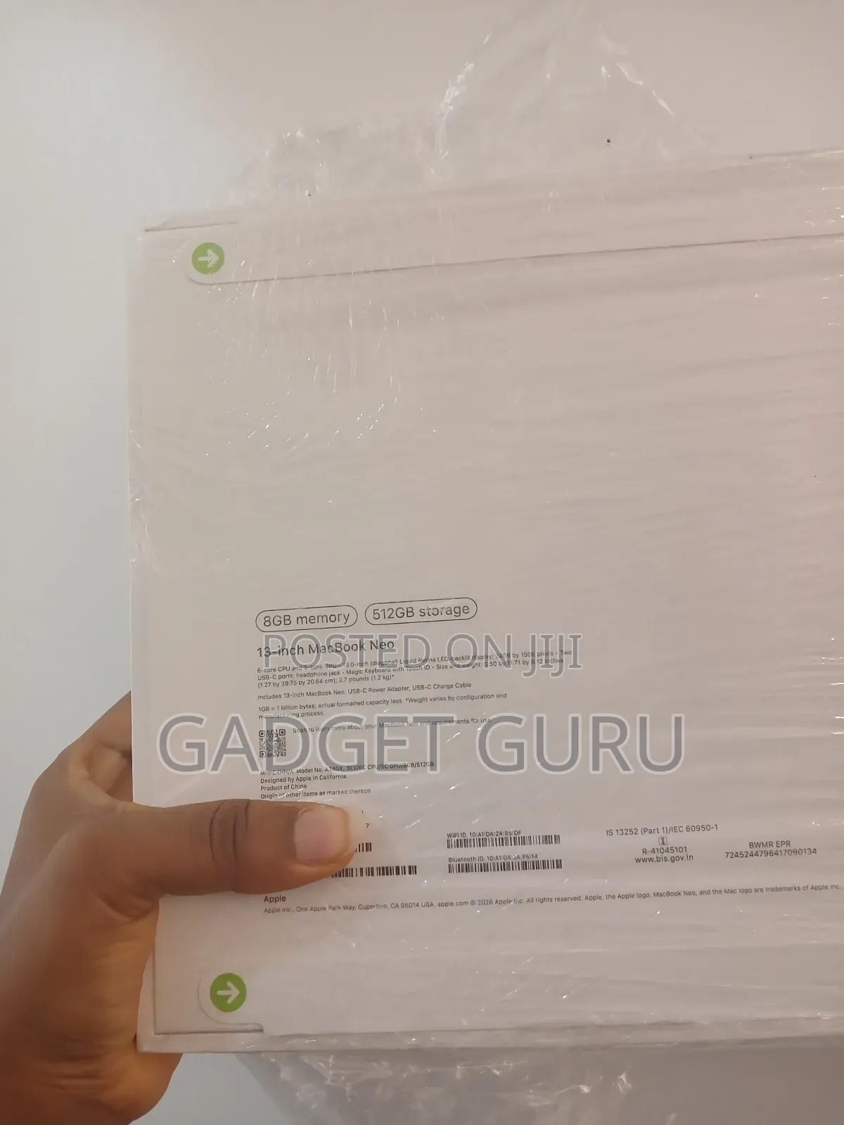 New Laptop Apple MacBook Neo 2026 8GB SSD 256GB