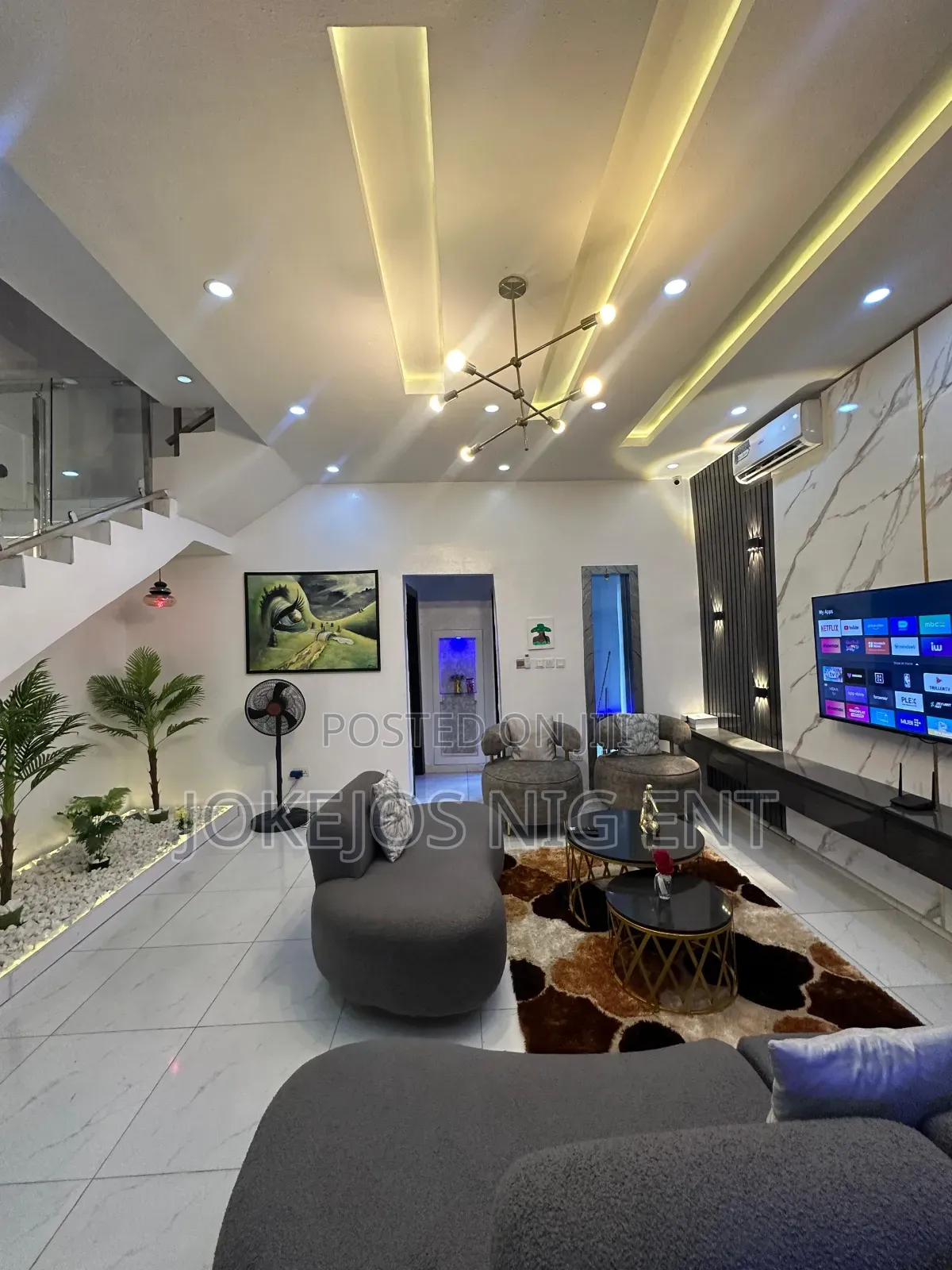Furnished 4bdrm Duplex in Lekki Palm City for rent