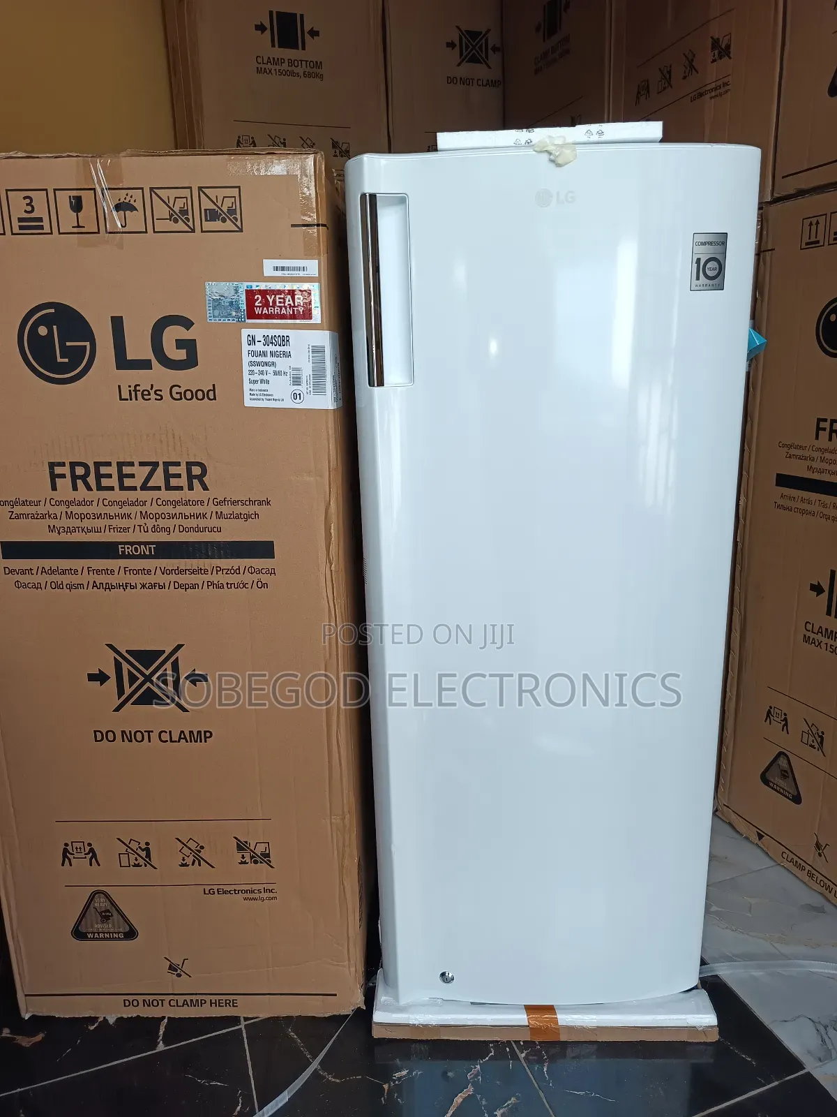 Original Lg Upright Standing Freezer White/Icemaker (Fouani Nigeria)