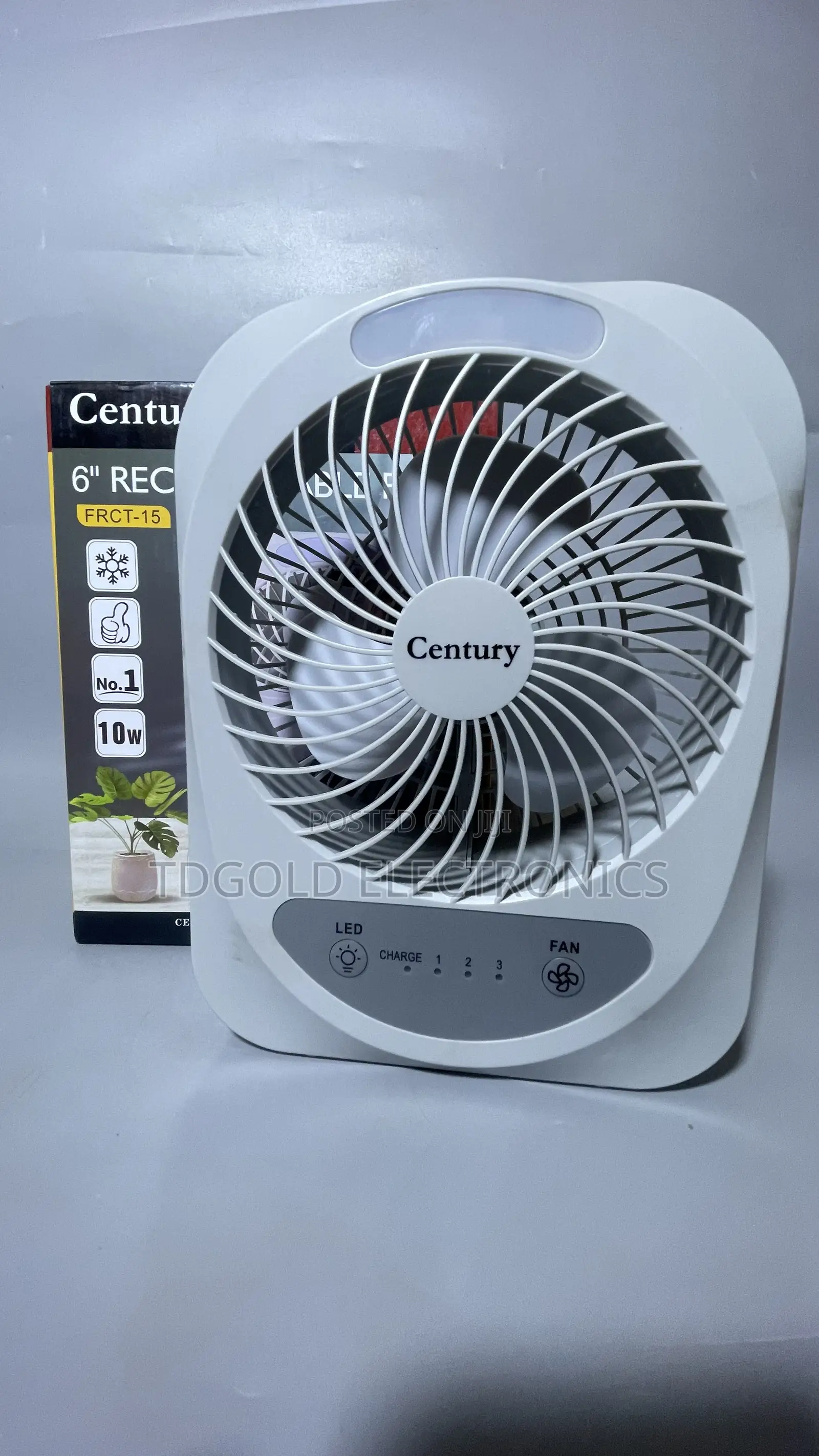 Century 6 Inches Rechargeable Table Fan Is