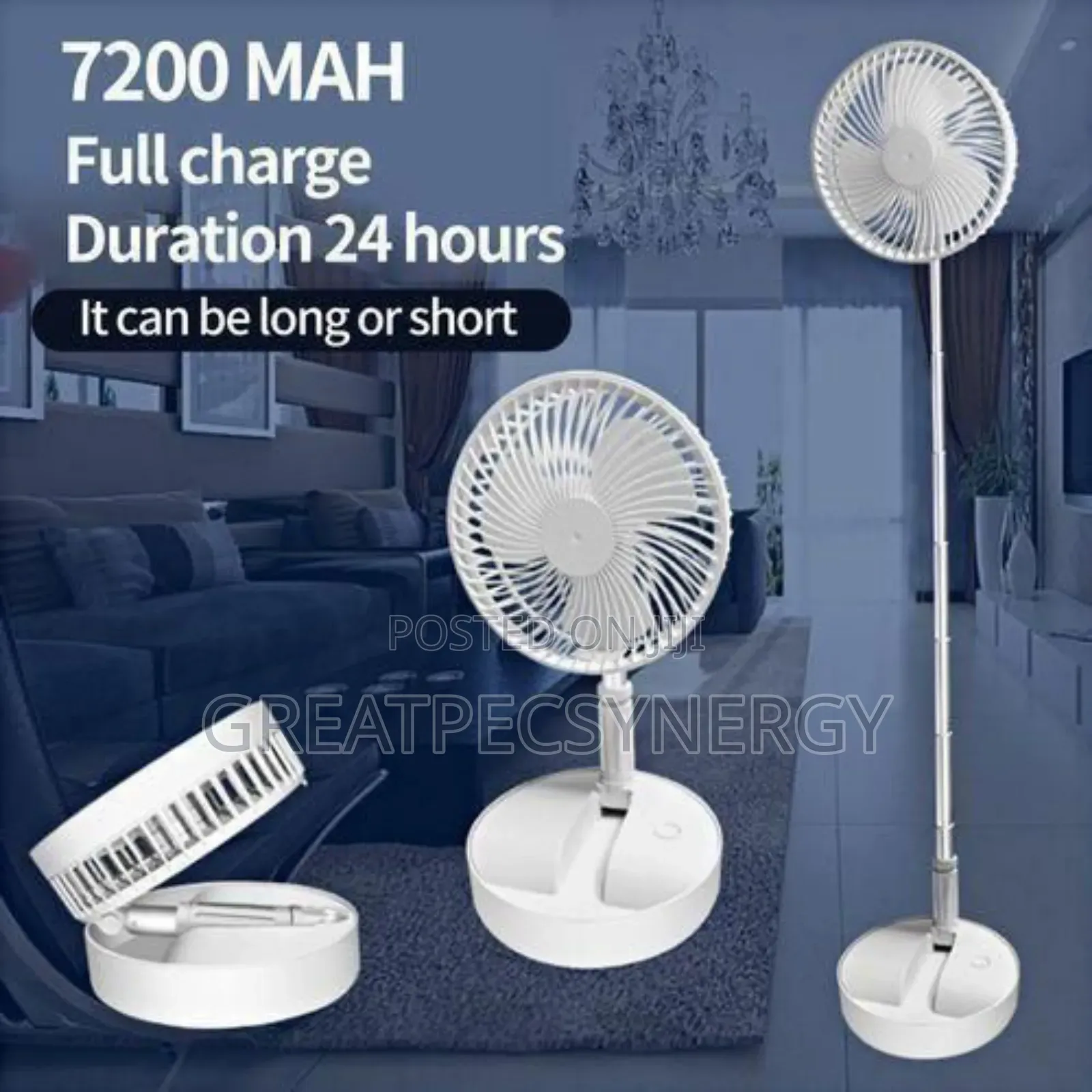 Rechargeable Foldable Fan