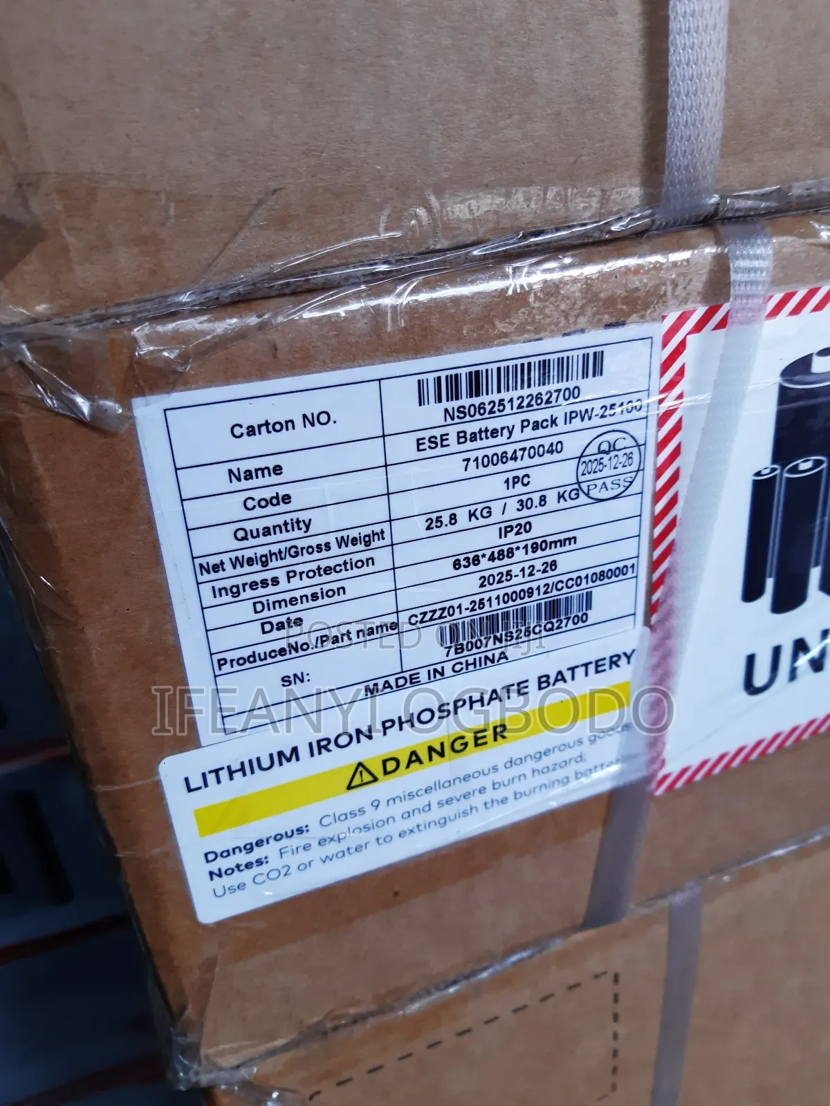 Itel Energy Lithium Ion Battery 2.5kwh 25.6v