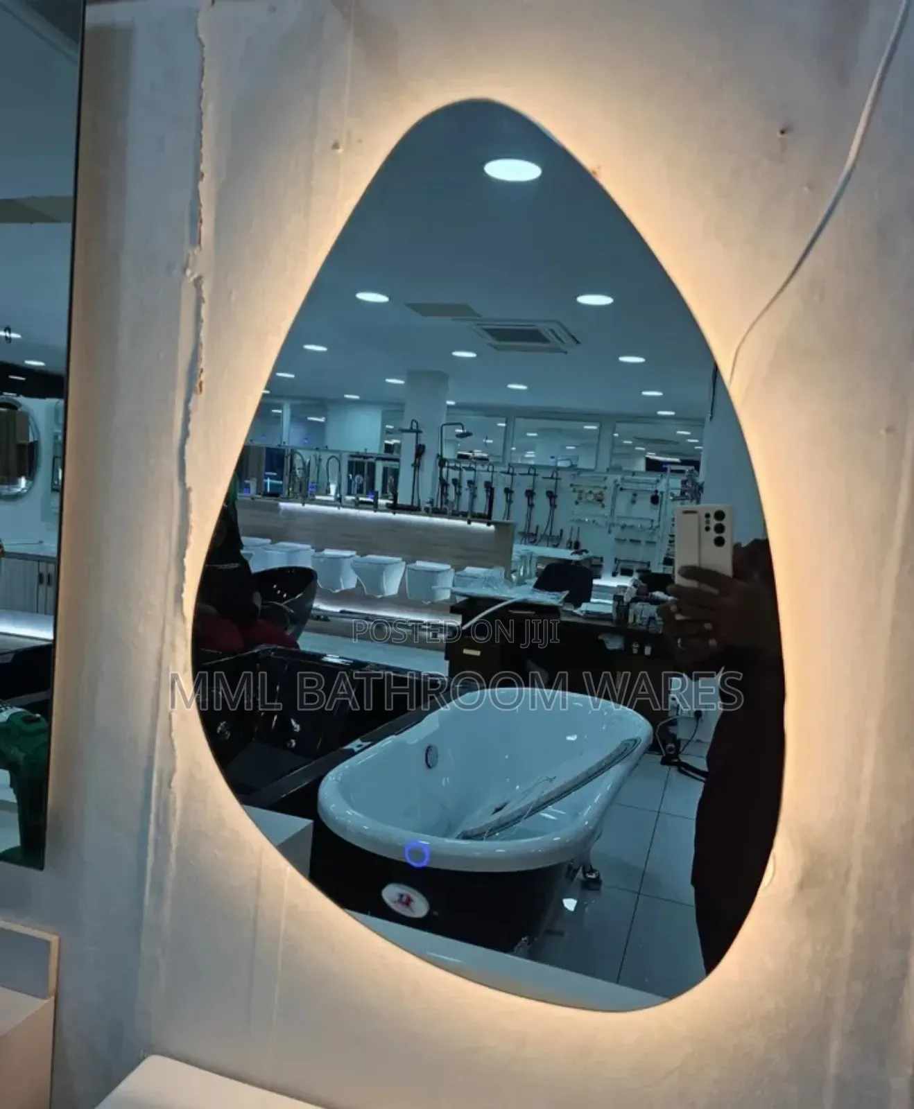 Egg Shape Mirrors With Lights