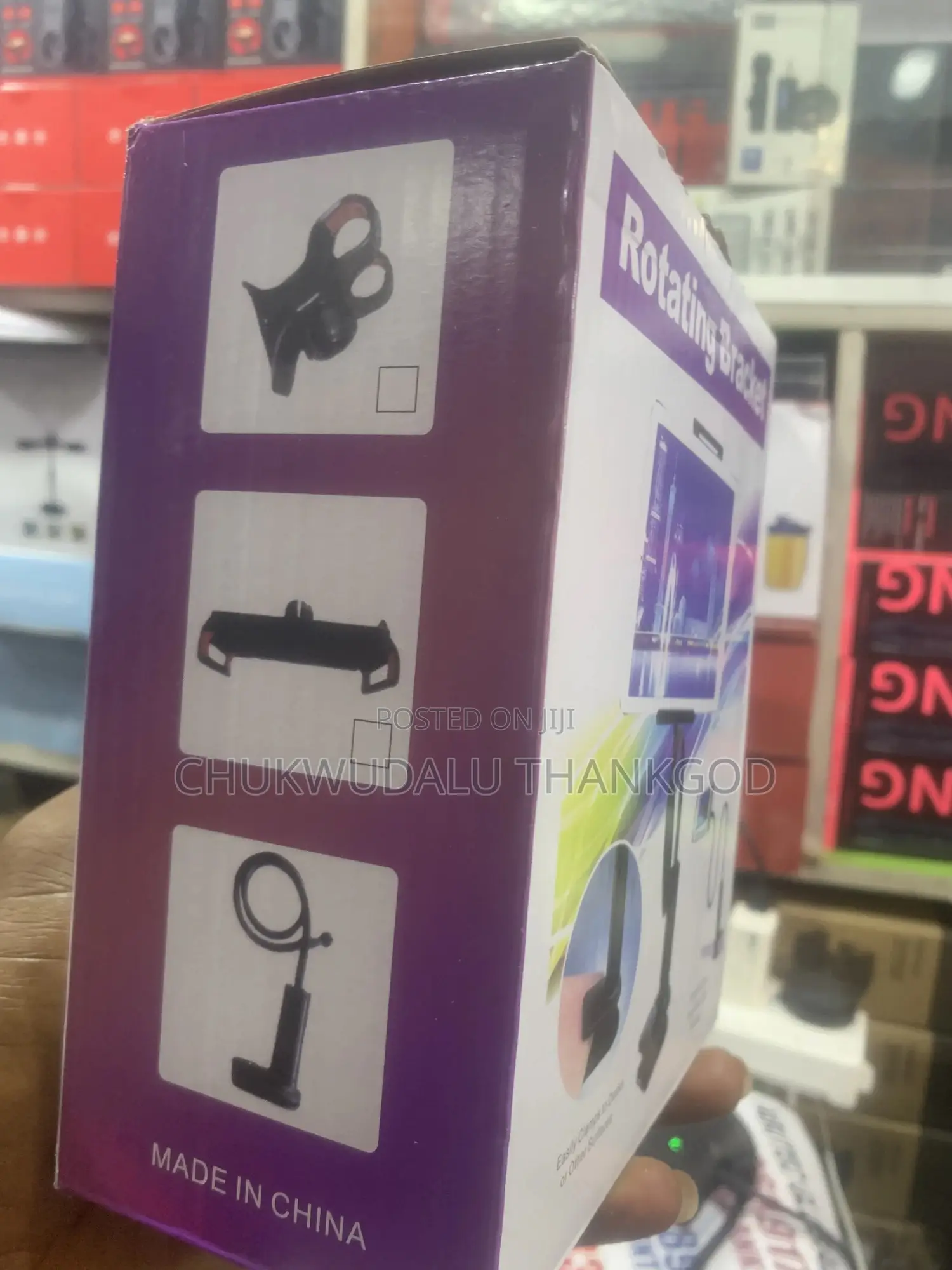 Rotating Bracket Flexible Provides 360 Viewing for Phones and Tablet