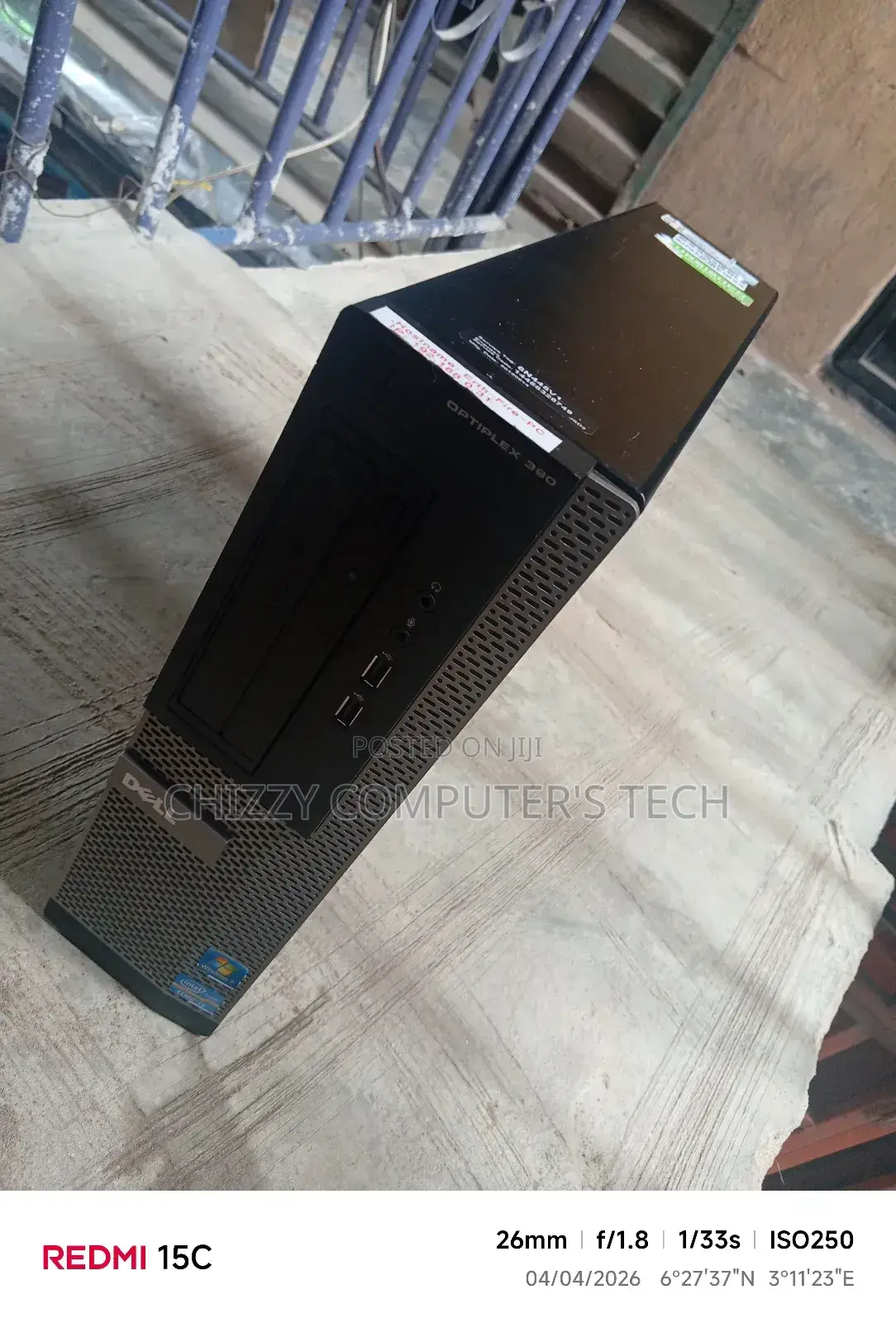Desktop Computer Dell OptiPlex 390 4GB Intel Core i3 HDD 500GB