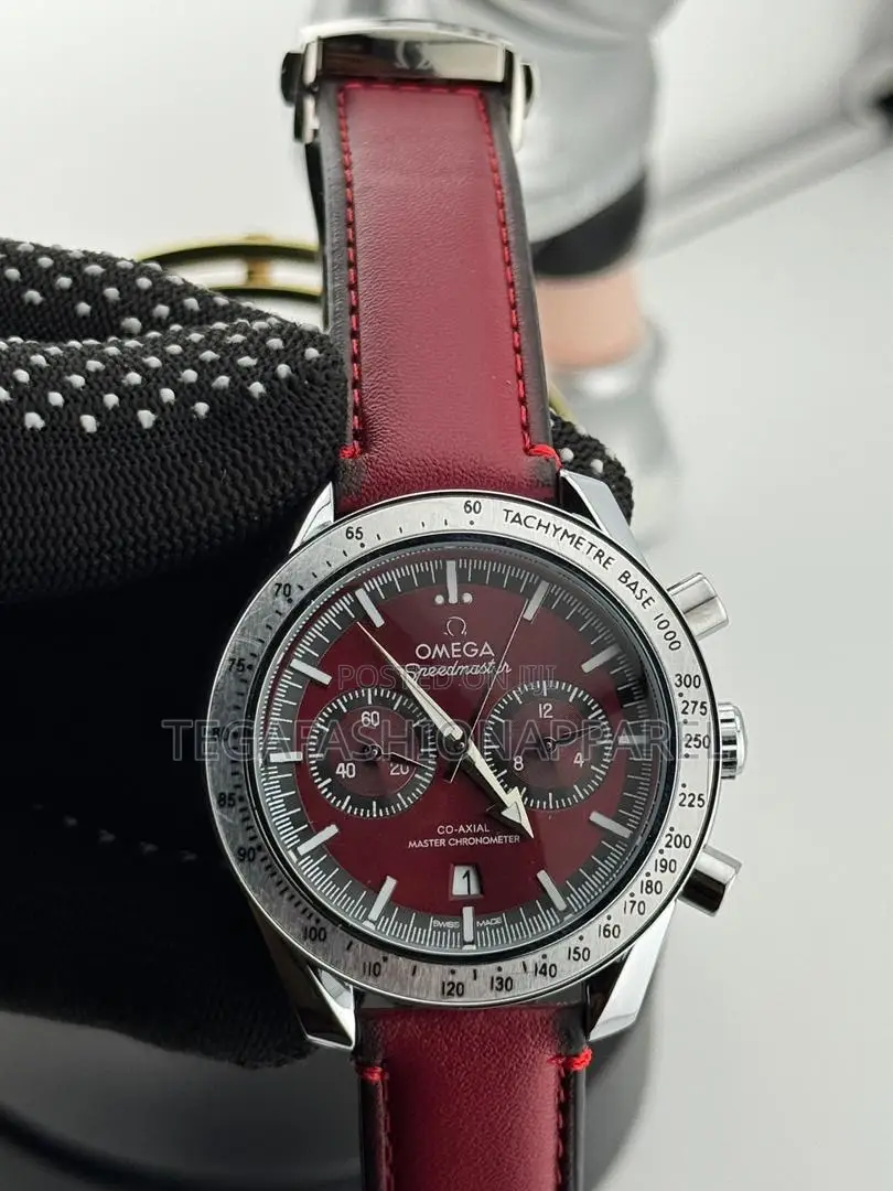 Omega Chronographic Leather Wristwatch