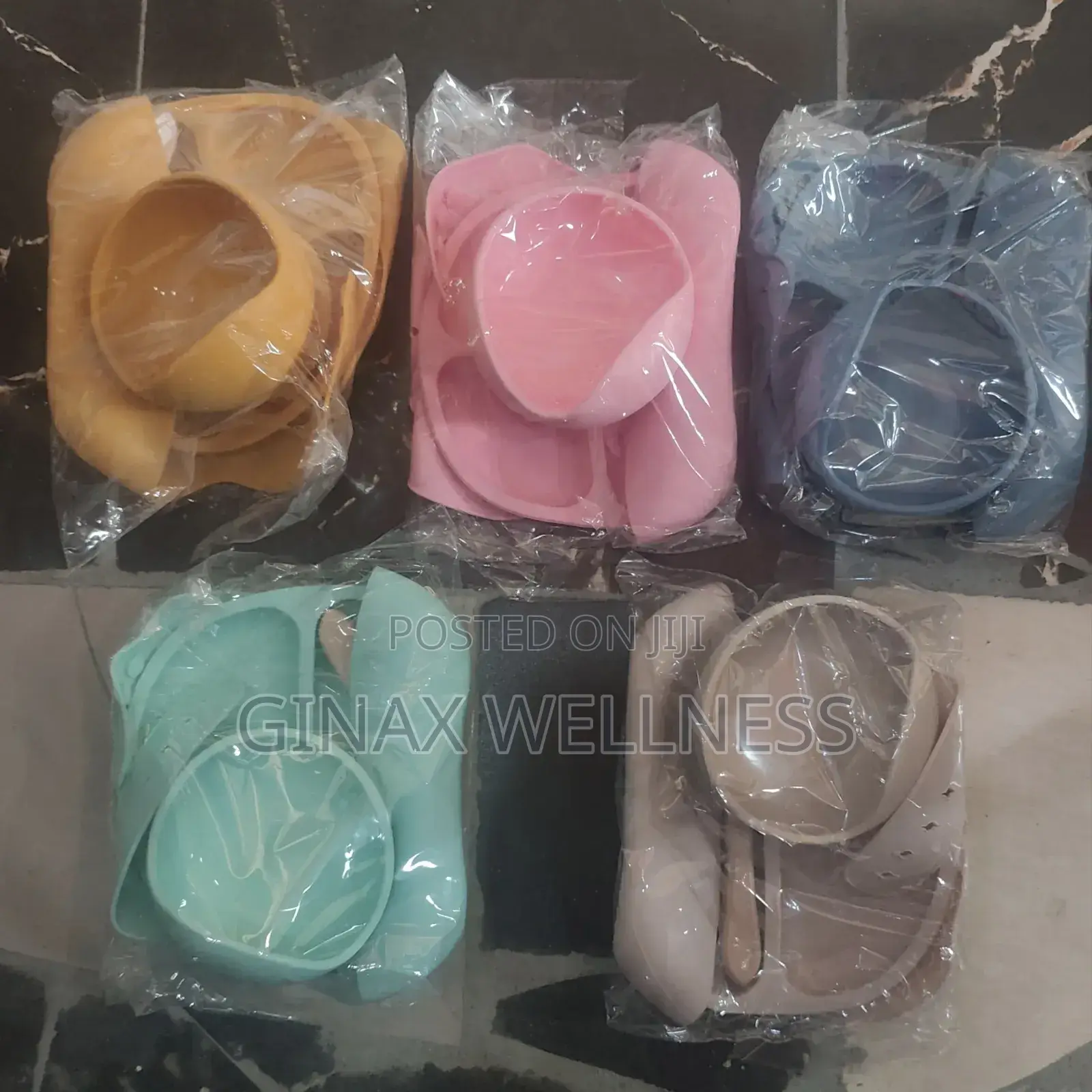5-Piece Silicone Baby Weaning and Feeding Set With Bib, Plate Bowl
