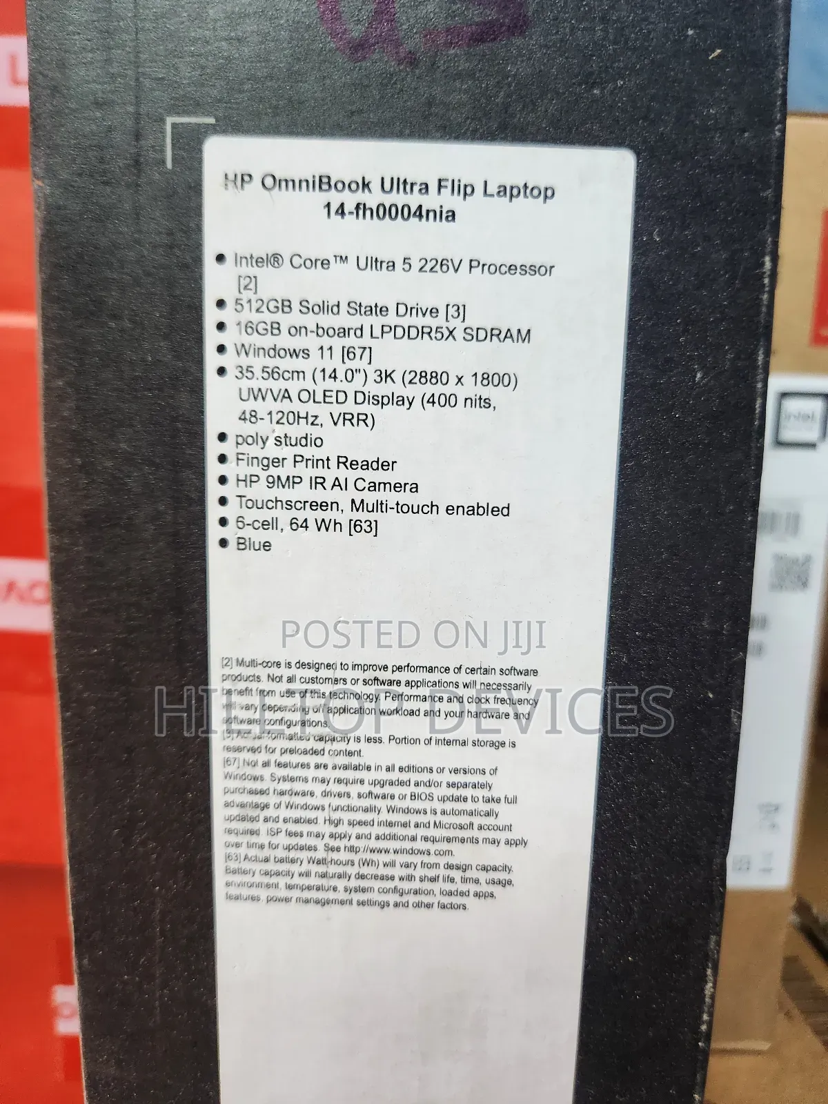 New Laptop HP OmniBook Ultra Flip 14" 16GB Intel Core Ultra 5 SSD 512GB