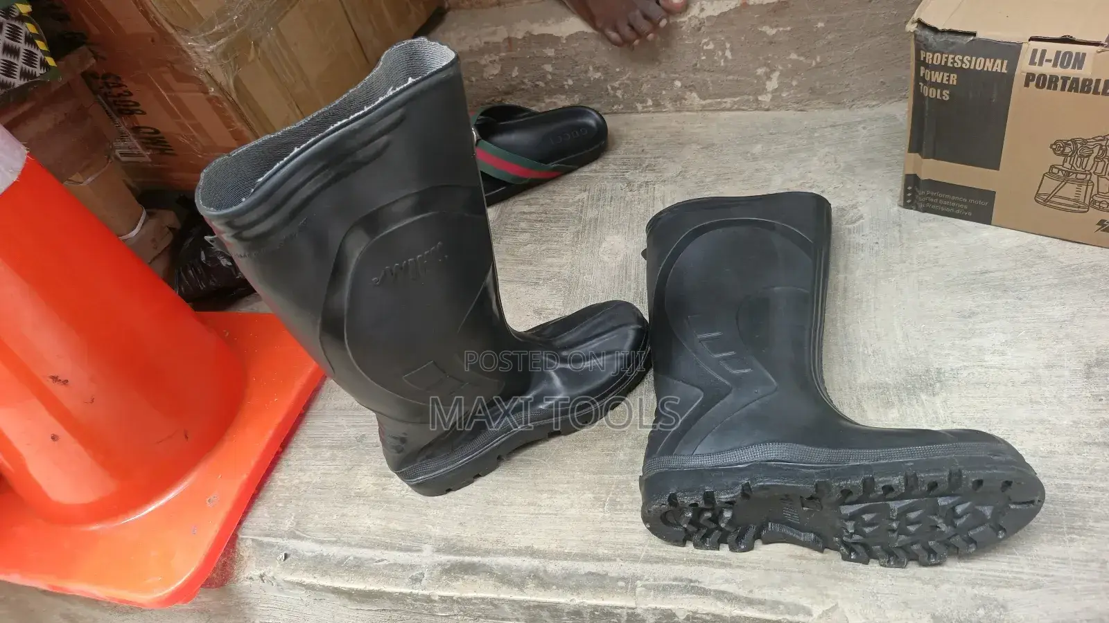 Black Rain Boots 42-46 Available