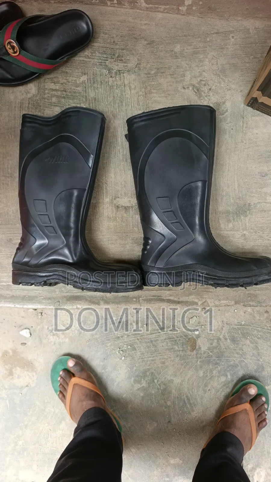 Black Rain Boots 42-46 Available