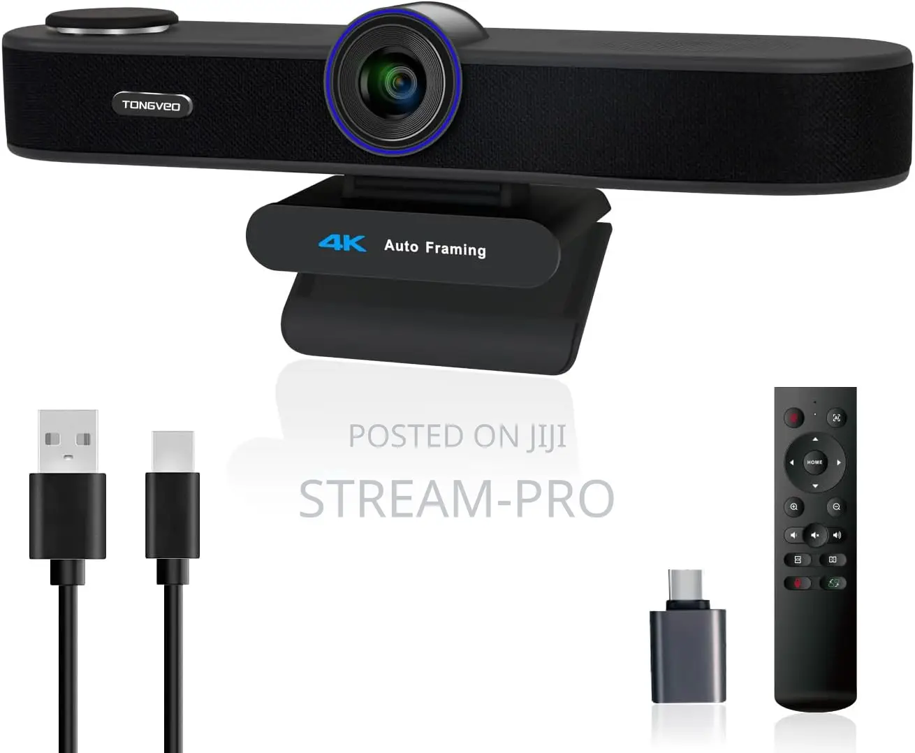 Tongveo 3-in-1 Webcam With Microphones and Speaker