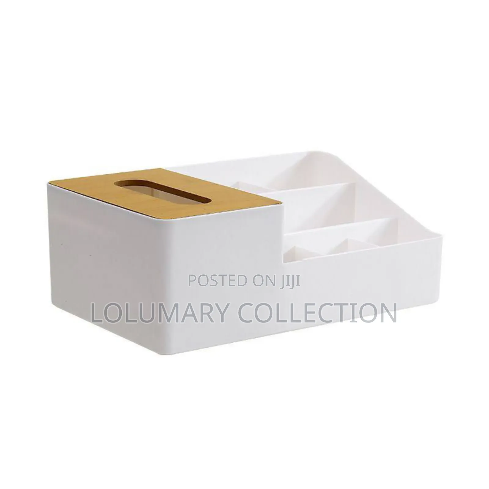 Makeup Jewelry Organizer Rack With Built-in Tissue Holder