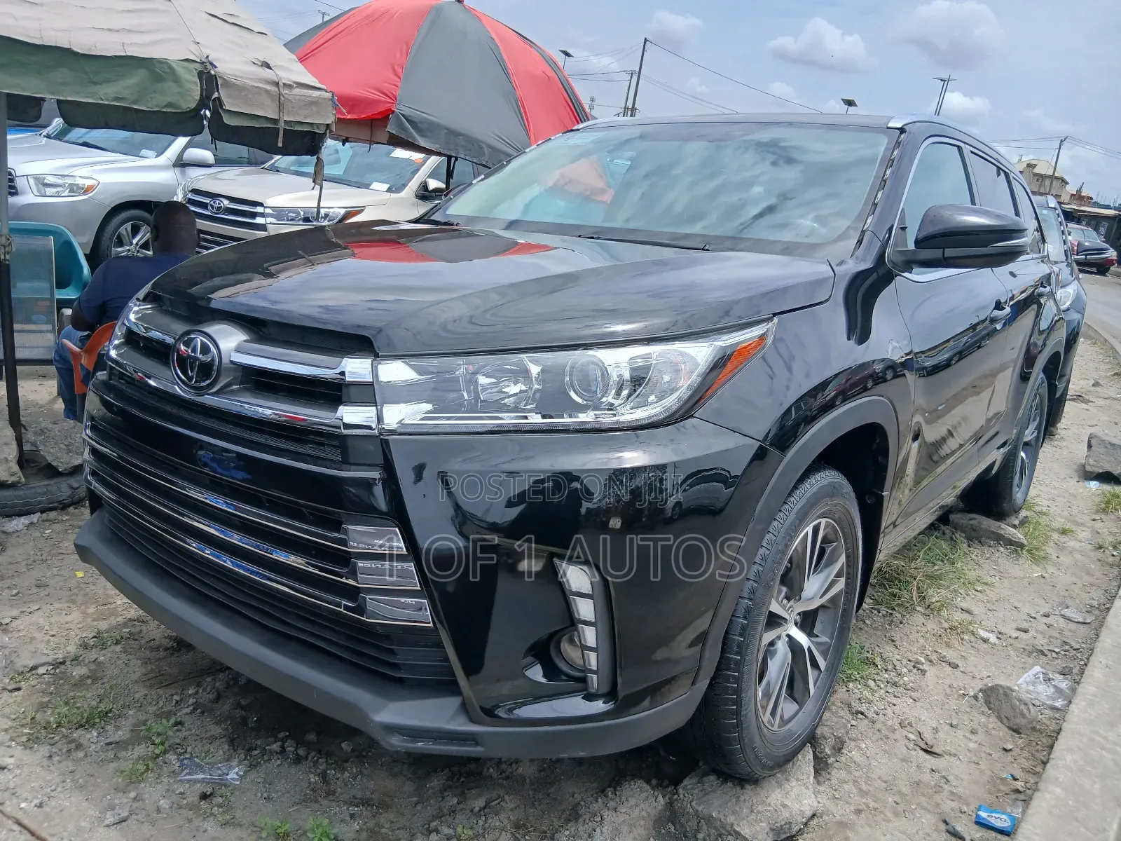 Toyota Highlander XLE V6 4x4 (3.5L 6cyl 6A) 2016 Black