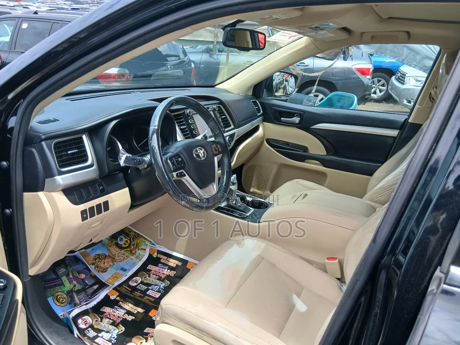 Toyota Highlander XLE V6 4x4 (3.5L 6cyl 6A) 2016 Black