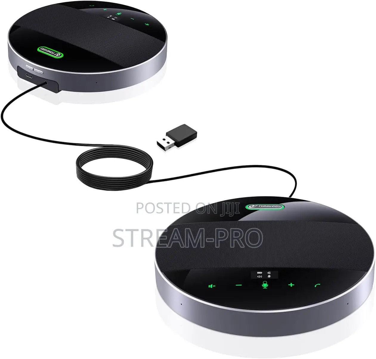 Dual Tongveo Wireless Conference Speaker With 4 Ai Noise Cancellation
