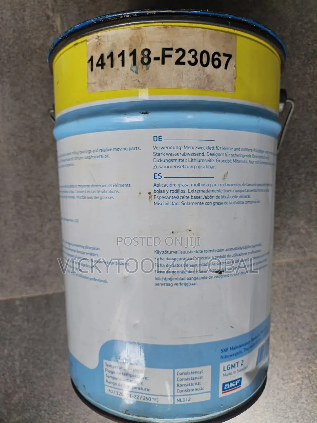 SKF Bearing Grease LGMT 2/5 General Purpose Grease 5kg