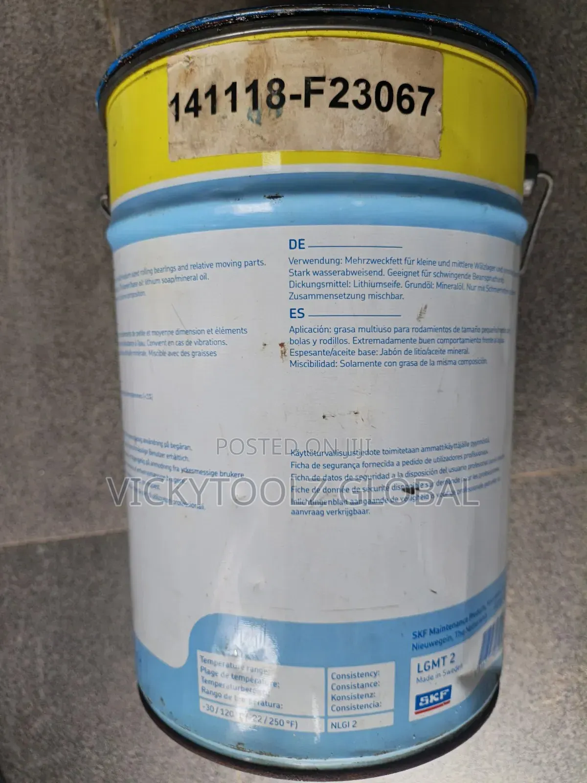 SKF Bearing Grease LGMT 2/5 General Purpose Grease 5kg